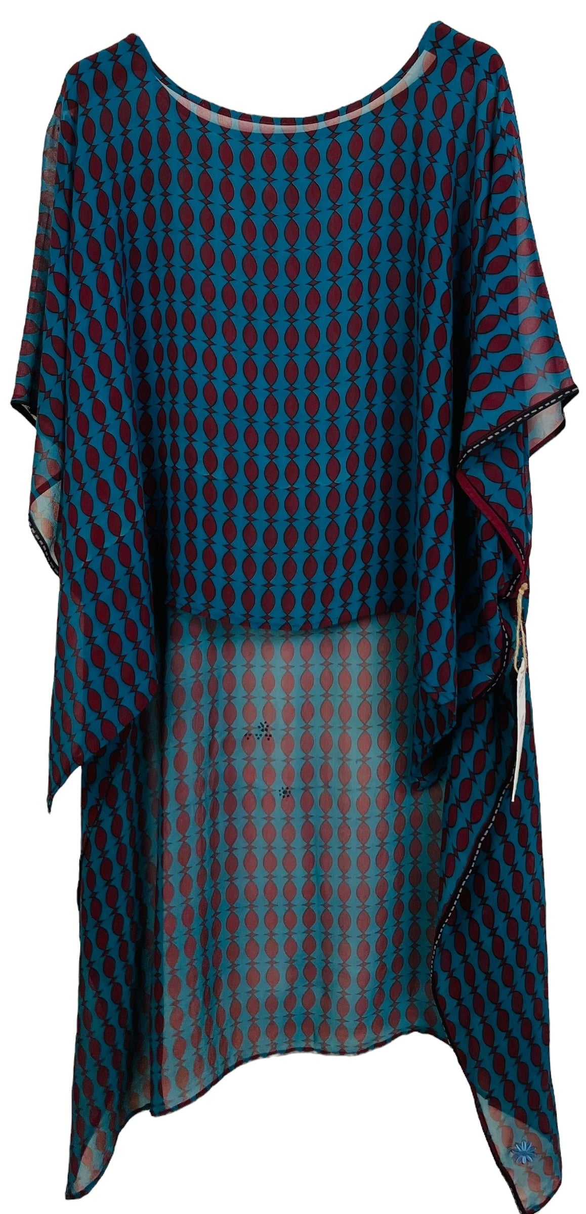 PRG7494 Sheer Avatar Pure Silk Hi Lo Top