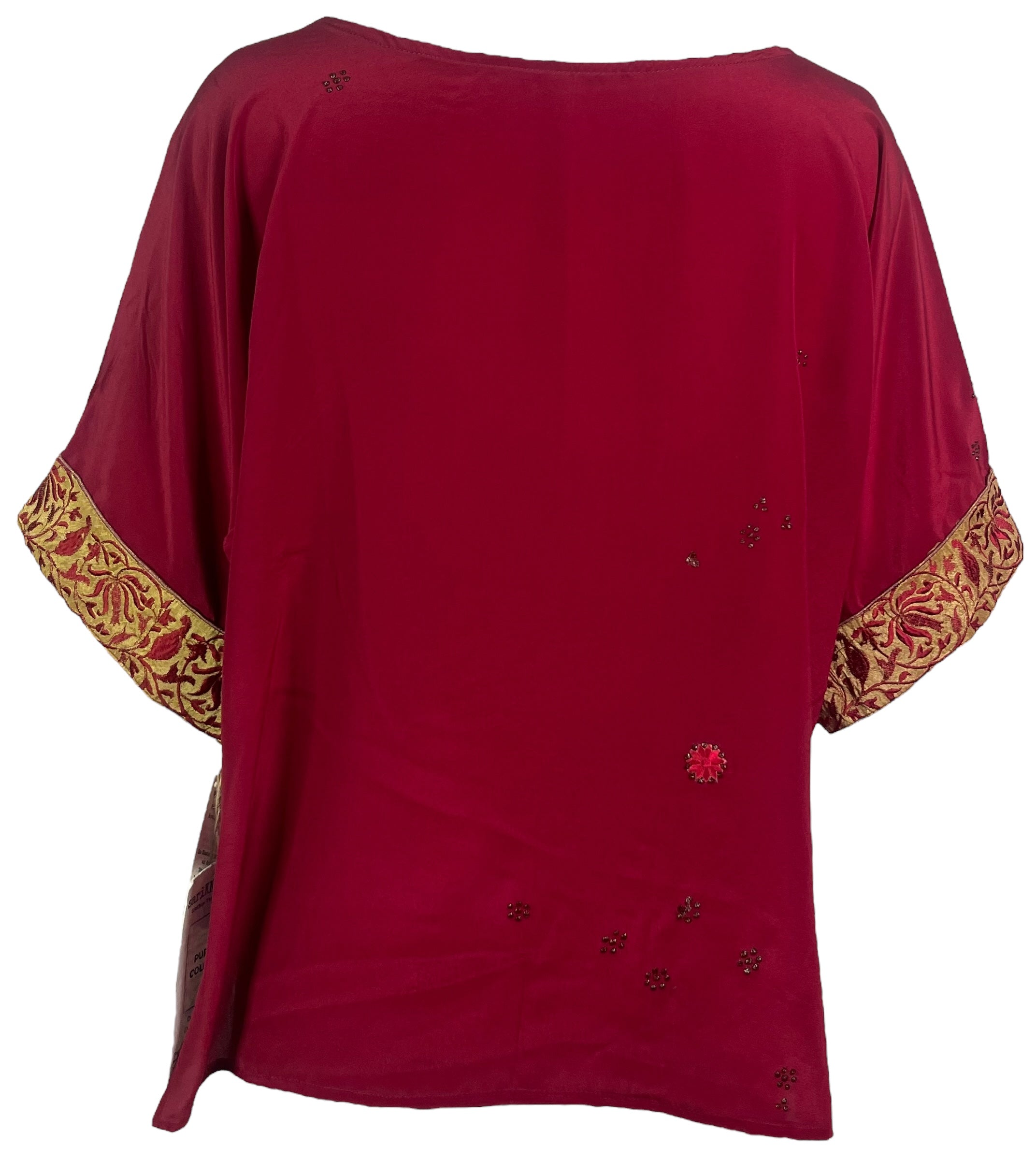 PRC6391A Avatar Pure Silk Side Slit Top