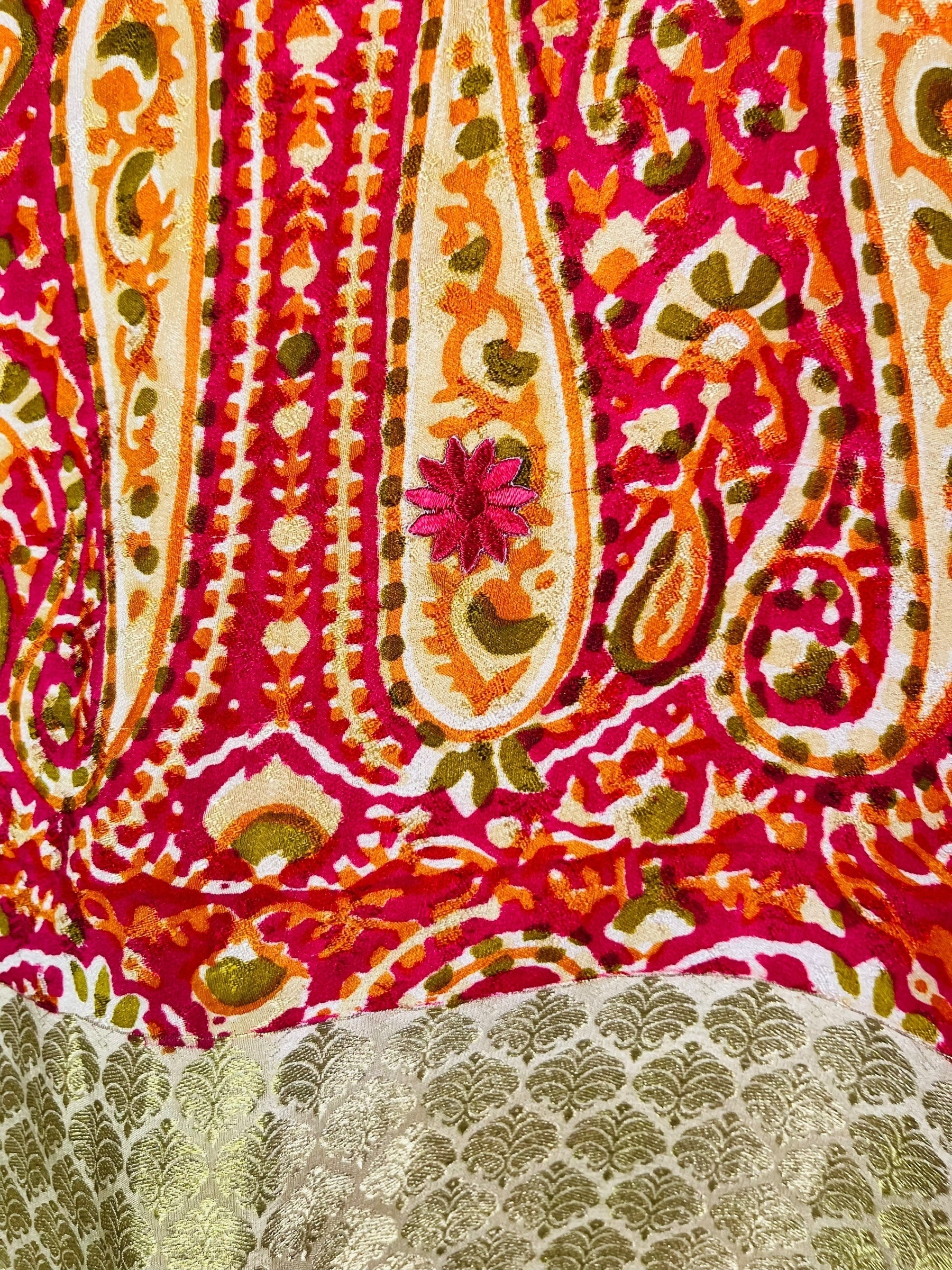 PRC7314 Avatar Pure Silk Kimono-Sleeved Top