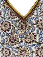 Load image into Gallery viewer, PRC7308 Avatar Pure Silk Short Kaftan Tunic with Slits
