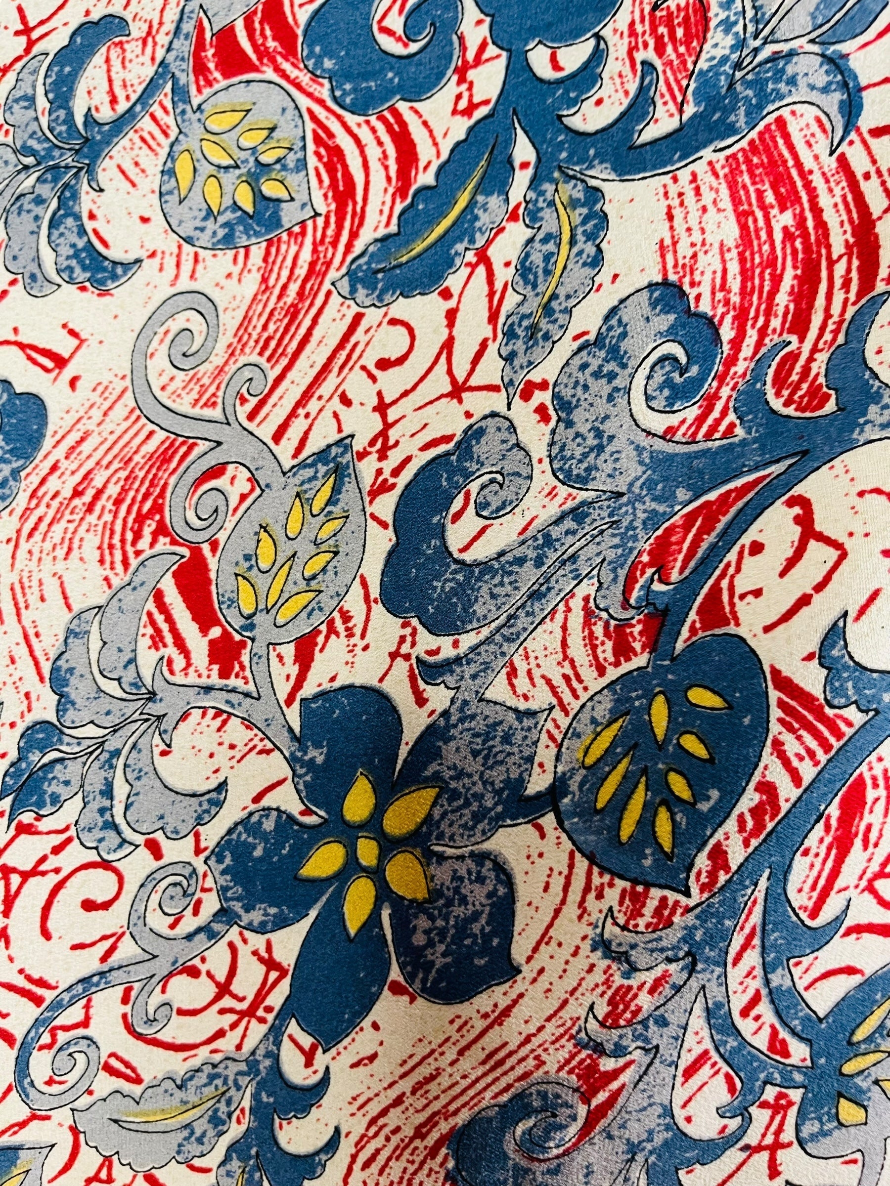 PRC7290 Avatar Pure Silk Kimono-Sleeved Top