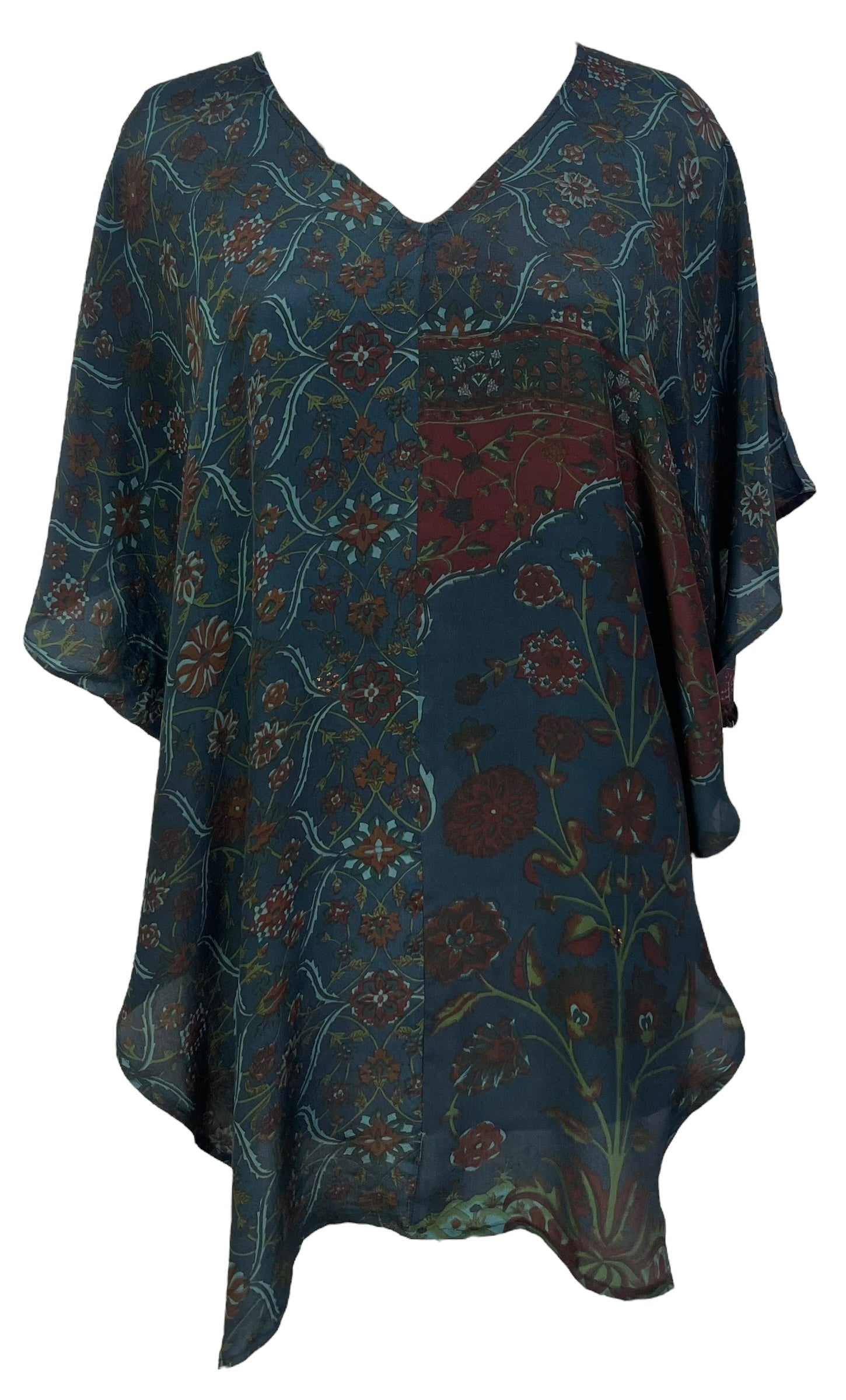 SOLD  PRC7037 Avatar Pure Silk Waterfall Top