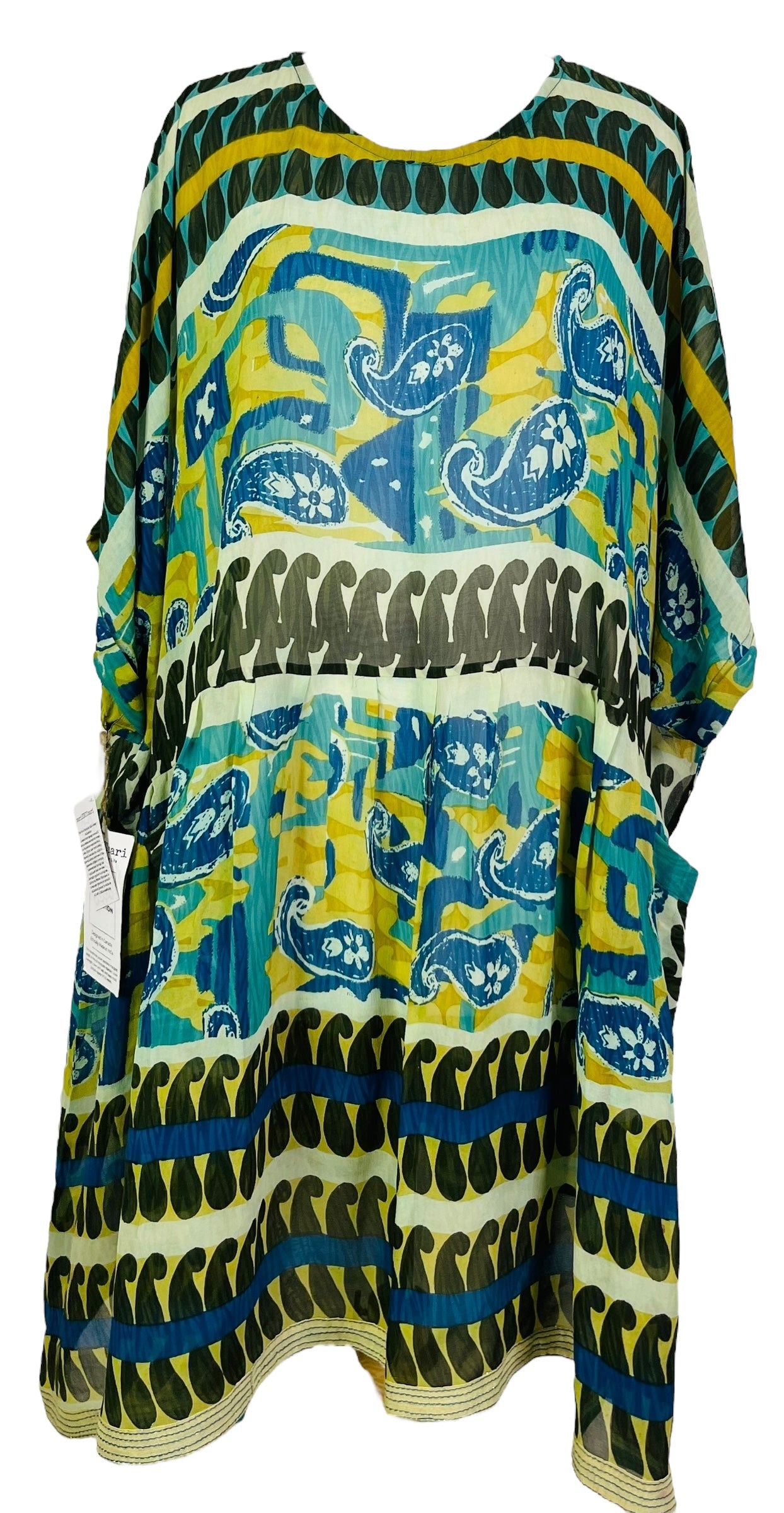 PRG7429 Sheer Avatar Pure Silk Boxy Babydoll Dress