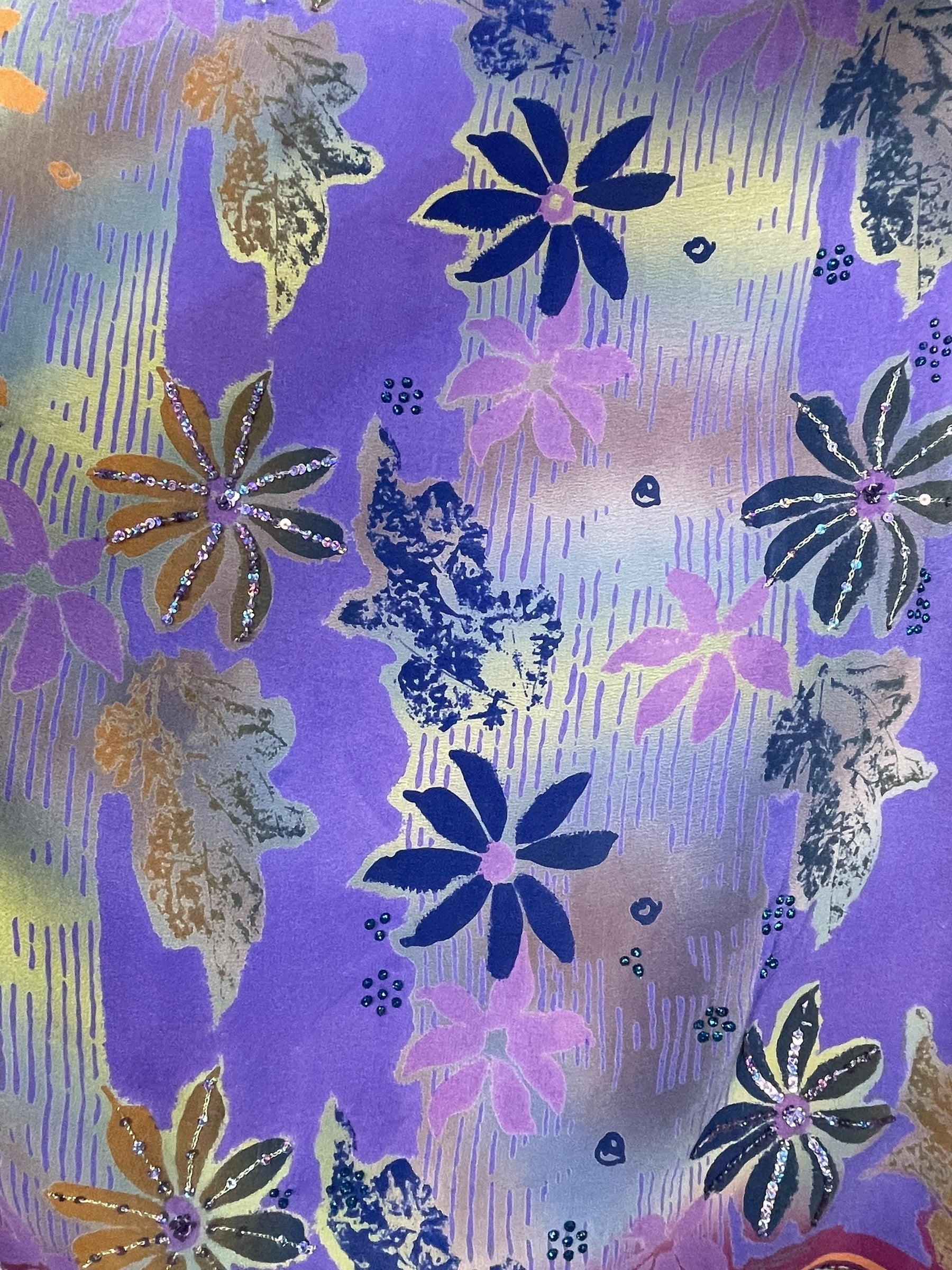 PRC7758 Avatar Pure Silk Kimono-Sleeved Top