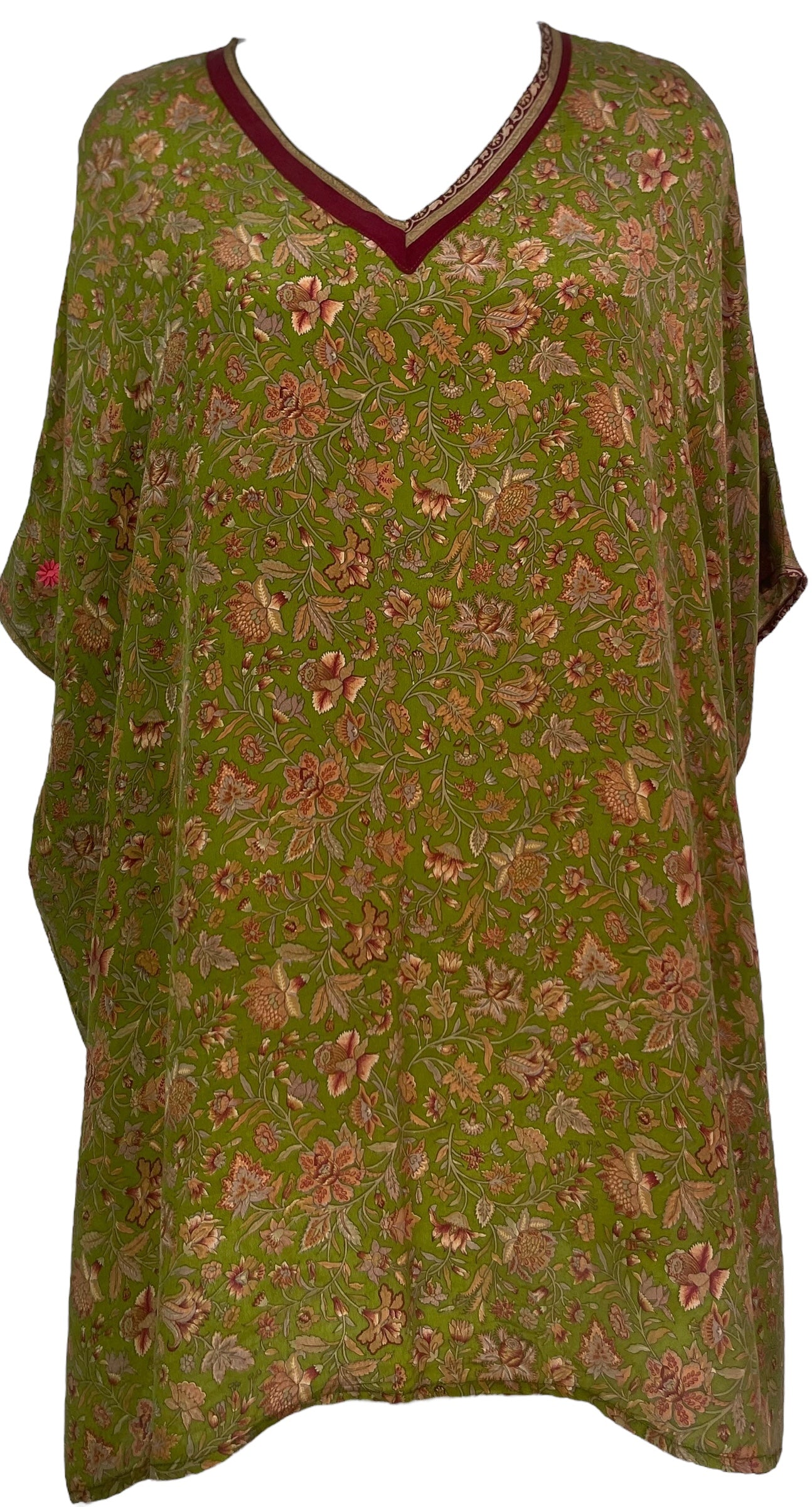 SOLD  PRC7506 Avatar Pure Silk Short Kaftan Tunic with Slits