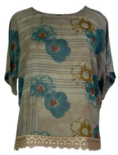 Load image into Gallery viewer, PRG5387 Sheer Avatar Pure Silk Side Slit Top
