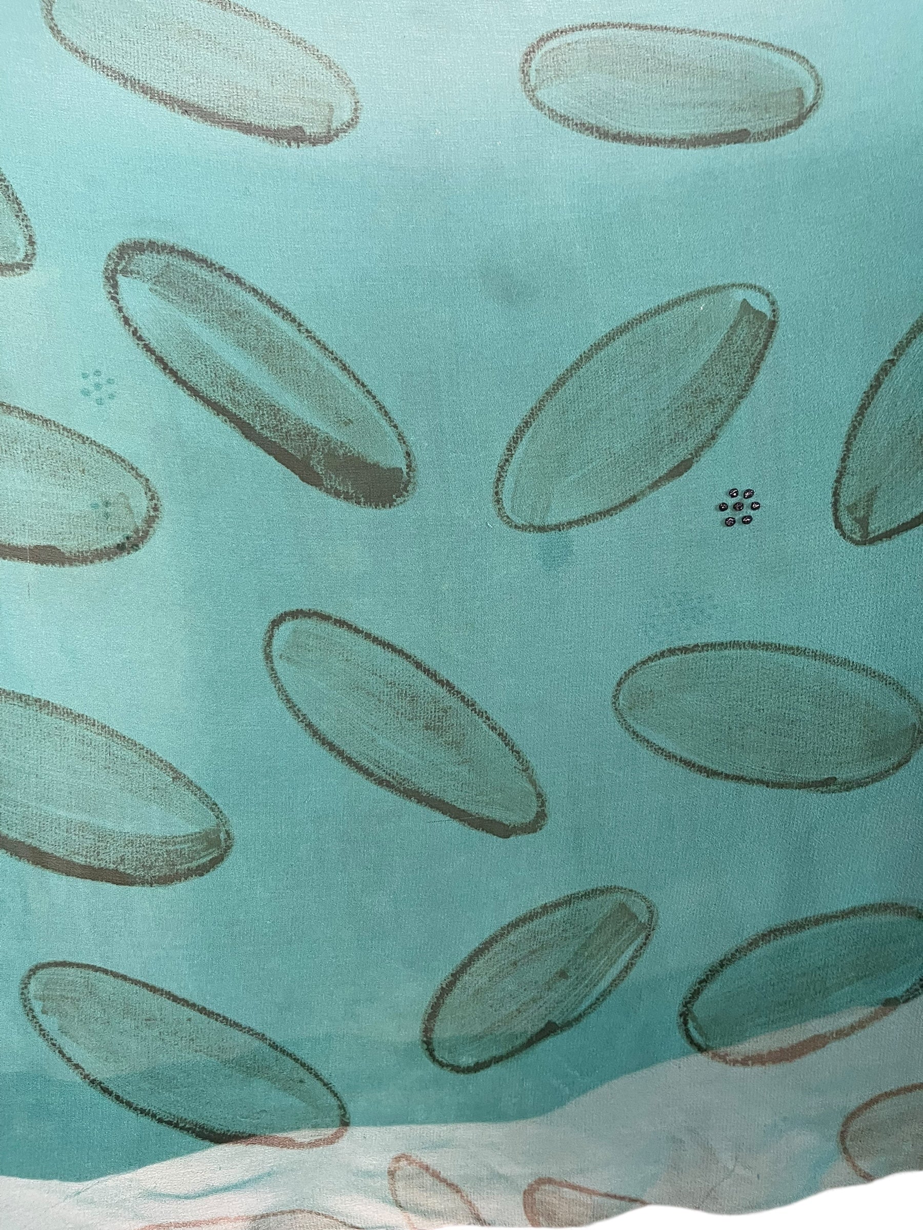 SOLD  PRG7364 Sheer Avatar Pure Silk Capelet Poncho