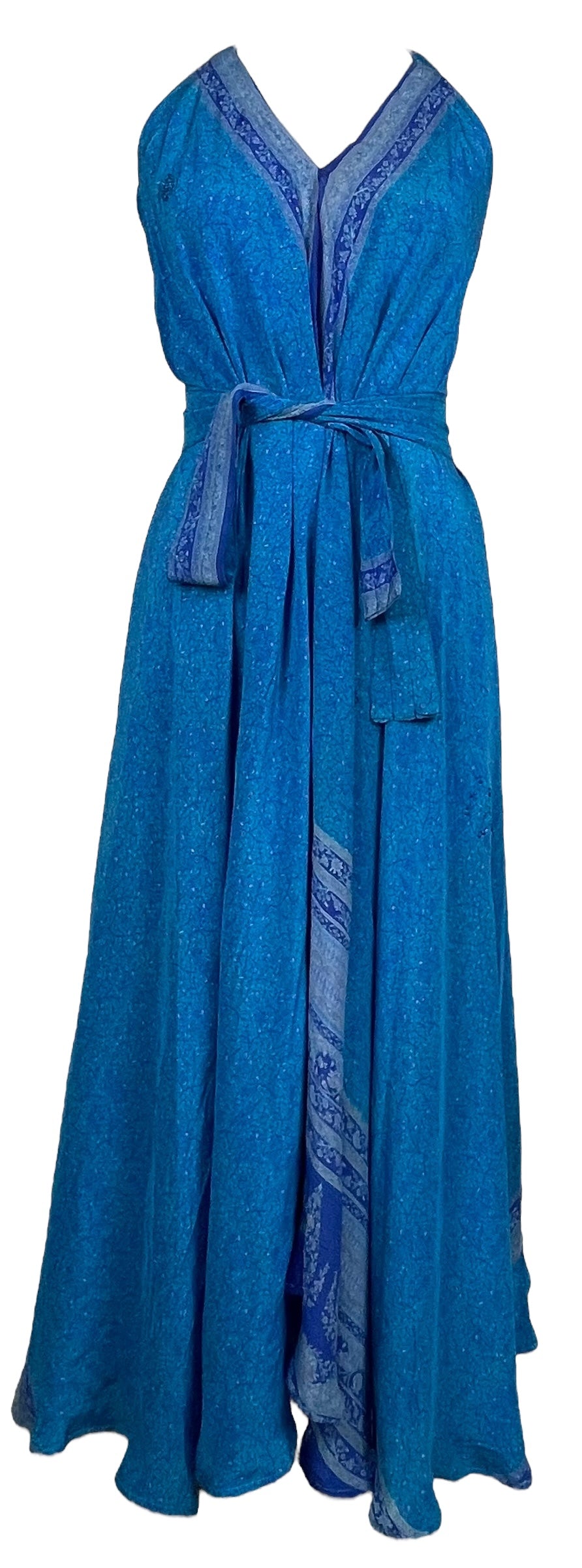 PRC7672 Avatar Pure Silk Maxi Dress with Belt