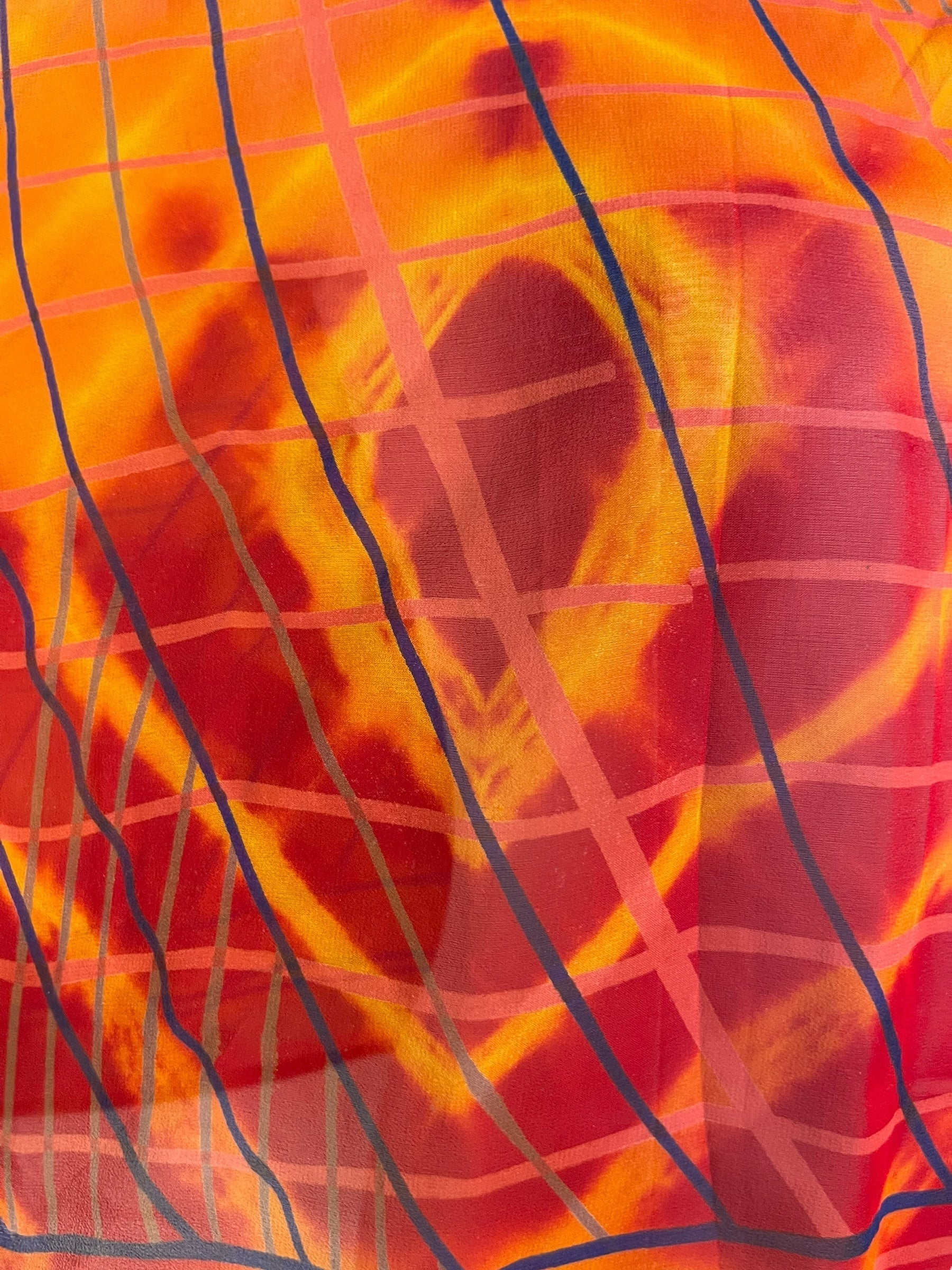 PRG7043 Sheer Avatar Pure Silk Capelet Poncho