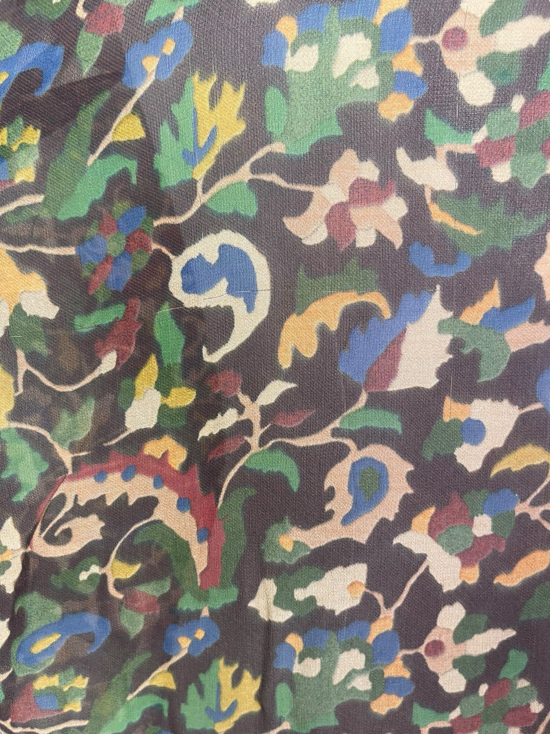 SOLD  PRG6852 Sheer Avatar Pure Silk Side Slit Top