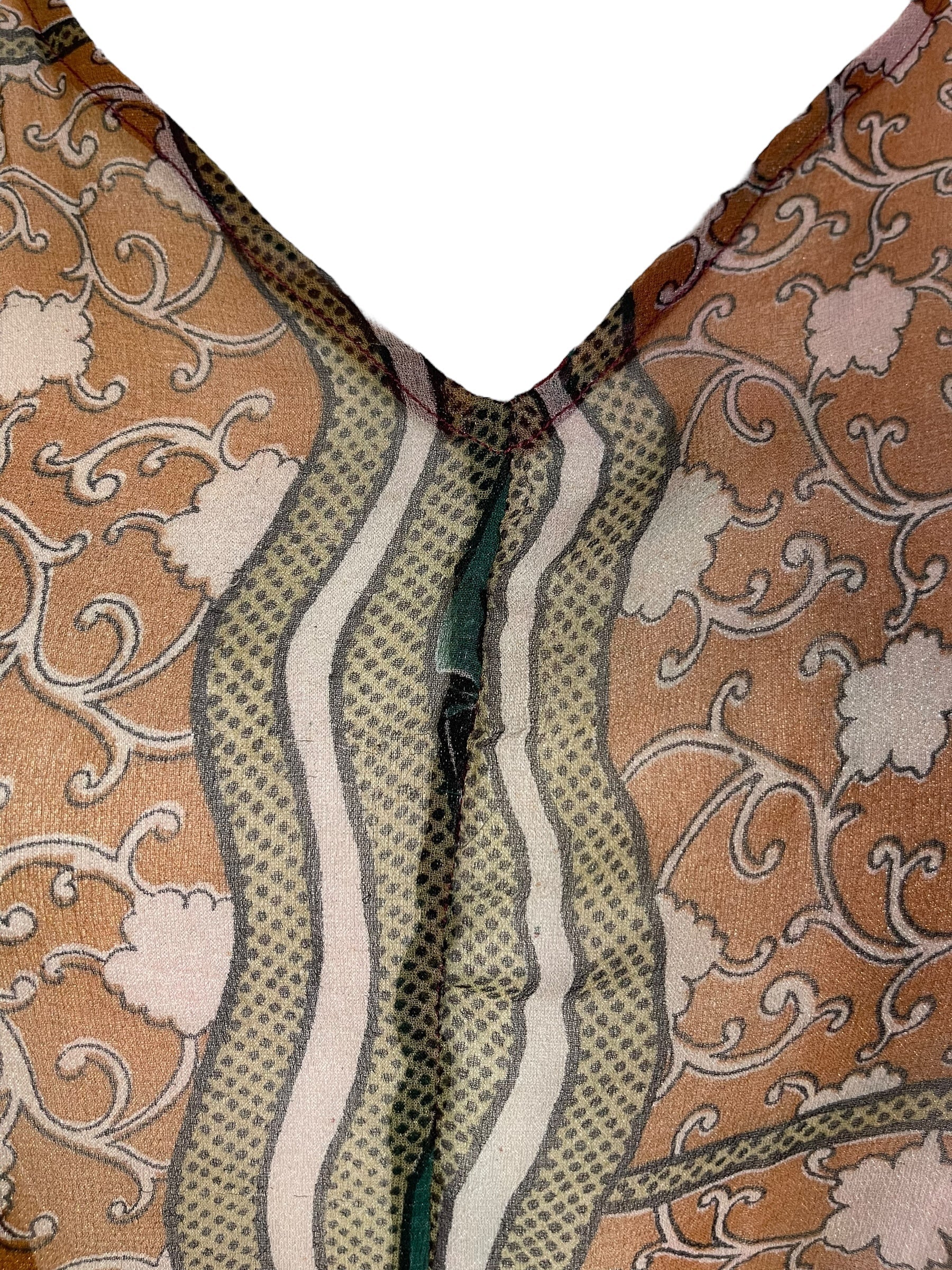 SOLD  PRG6856 Sheer Sheer Avatar Pure Silk Waterfall Top