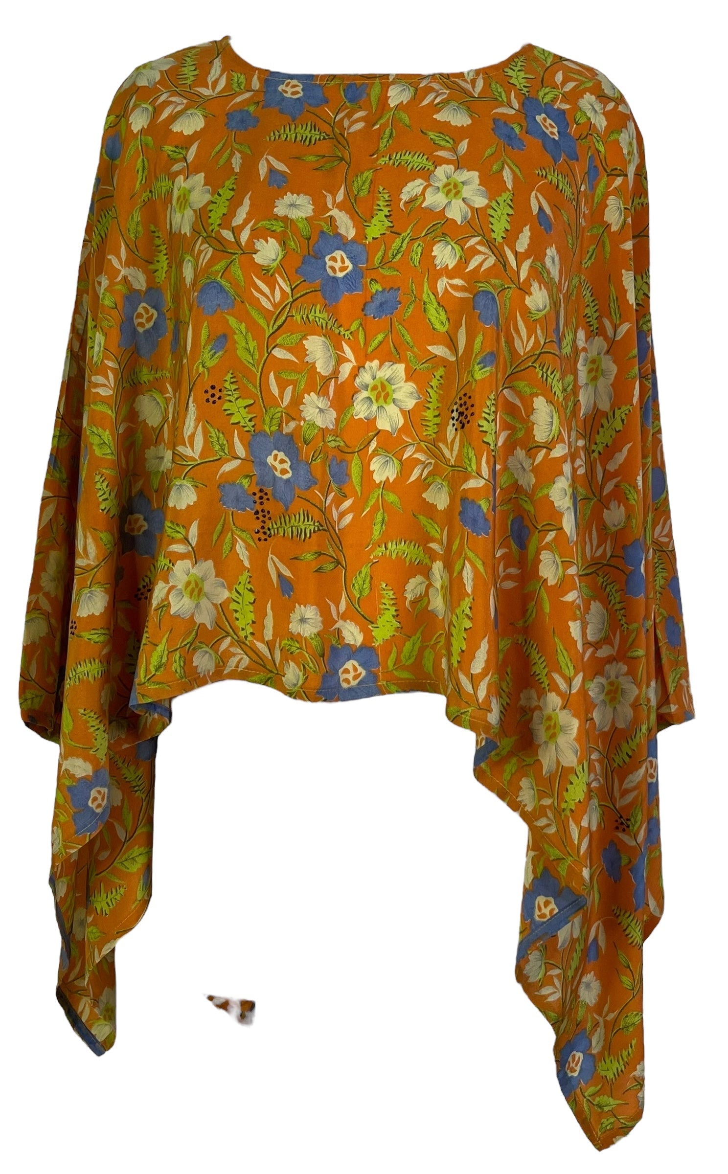 PRC6823 Avatar Pure Silk Capelet Poncho