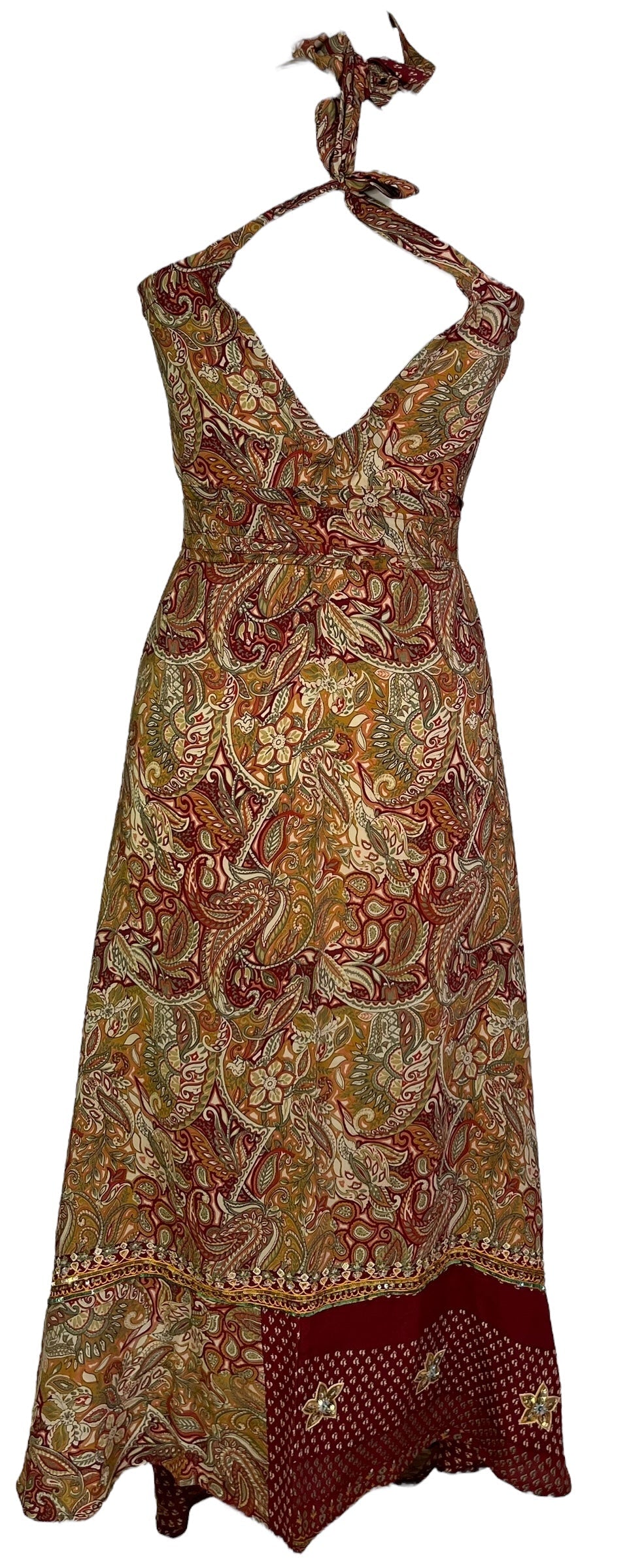 PRC7245 Avatar Pure Silk Maxi Dress with Belt