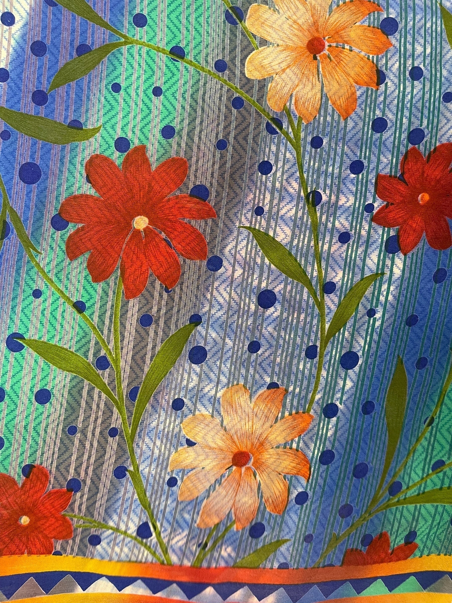 PRC6727 Avatar Pure Silk Kimono-Sleeved Top