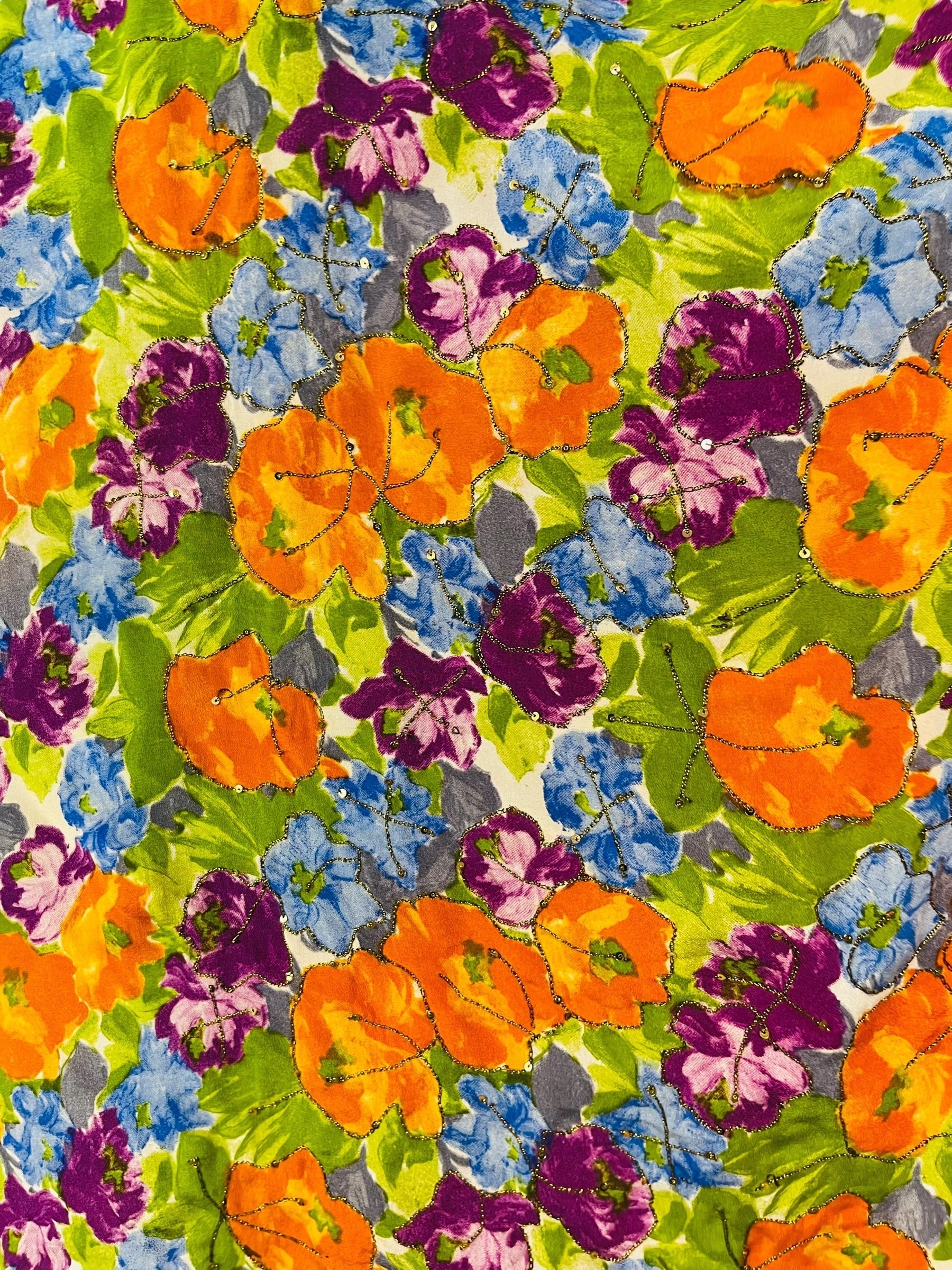 PRC7474 Avatar Pure Silk Short Kaftan Tunic with Slits