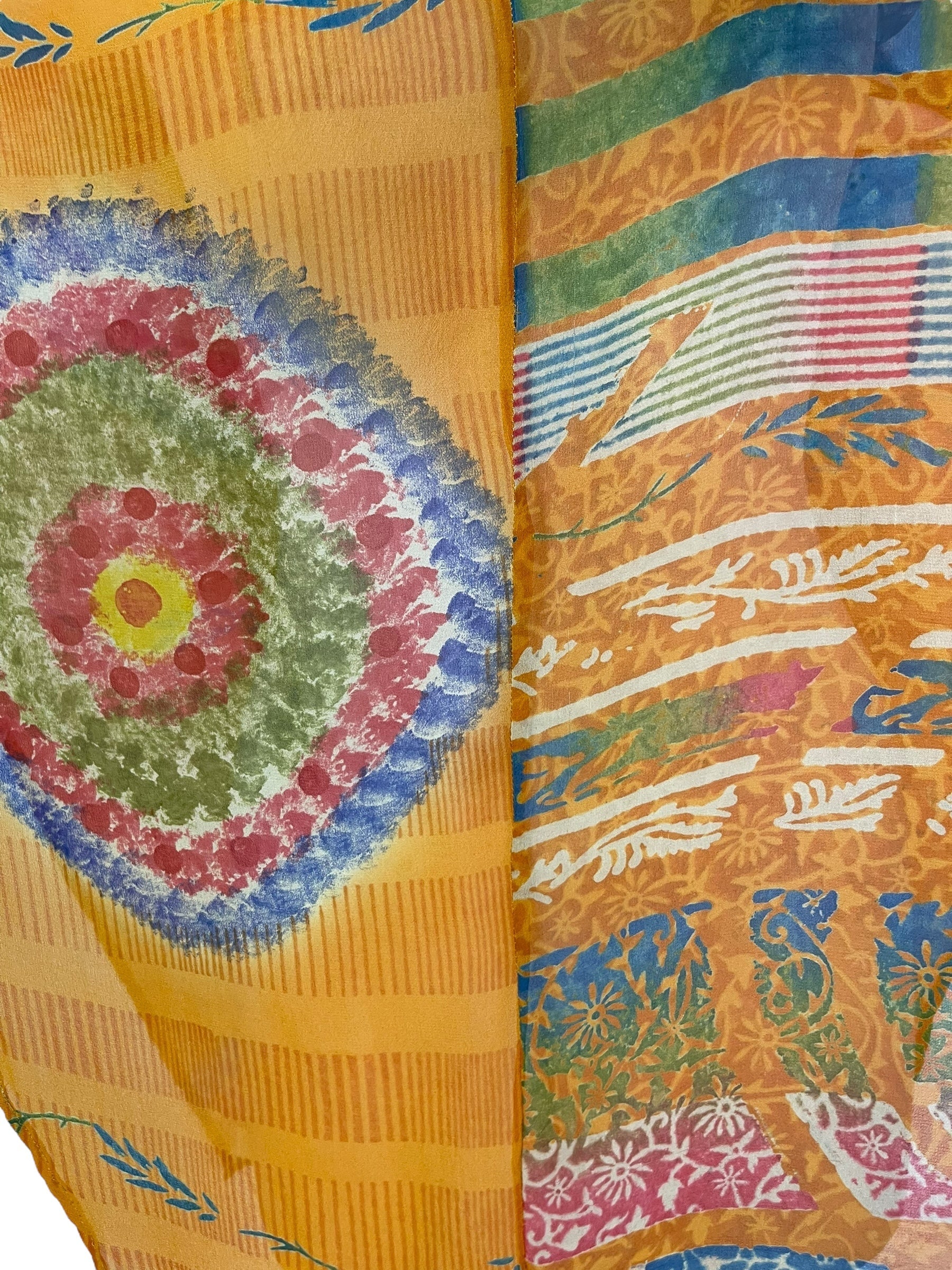 PRG7045 Sheer Avatar Pure Silk Waterfall Top