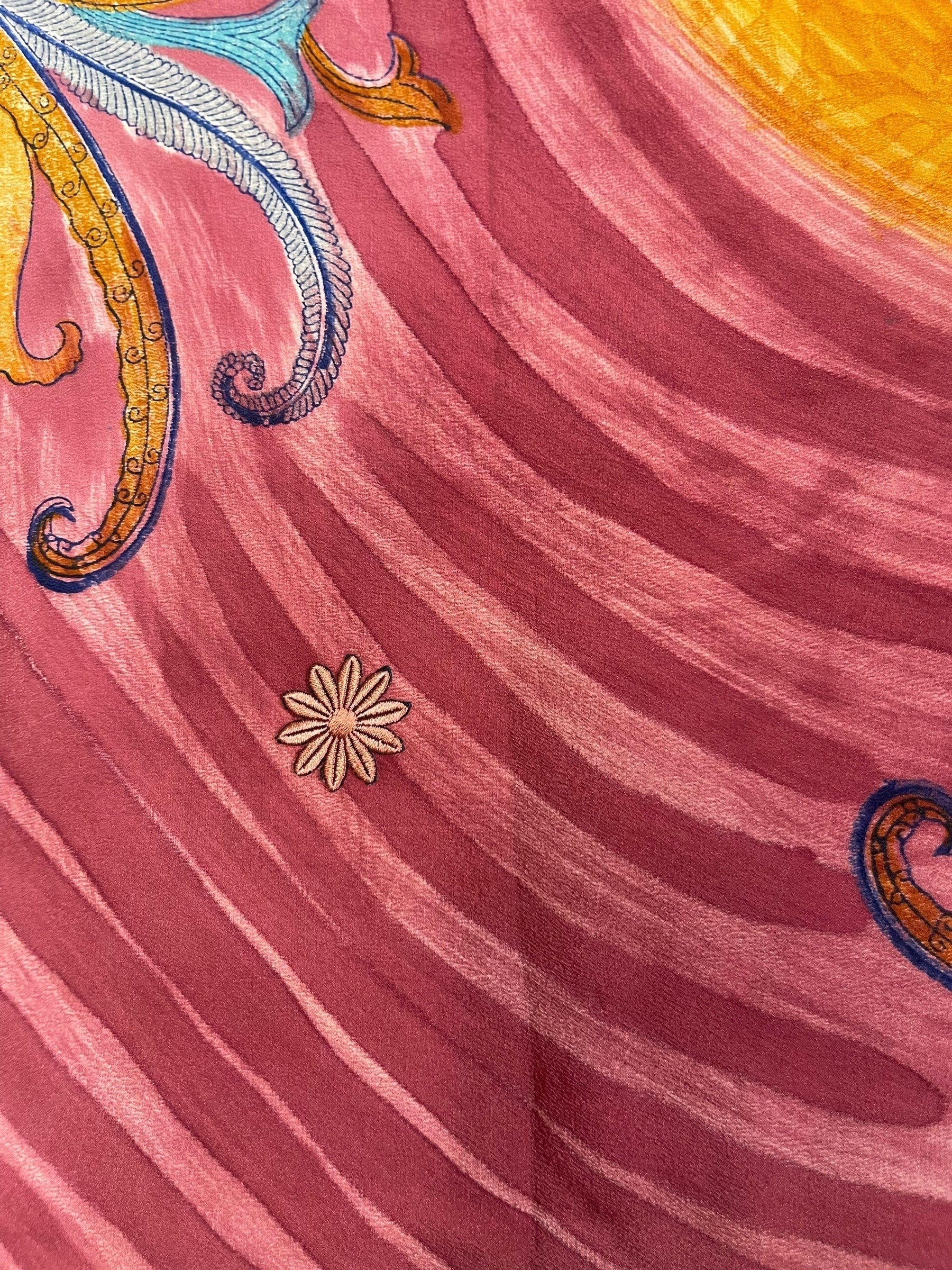 PRC7320 Avatar Pure Silk Capelet Poncho