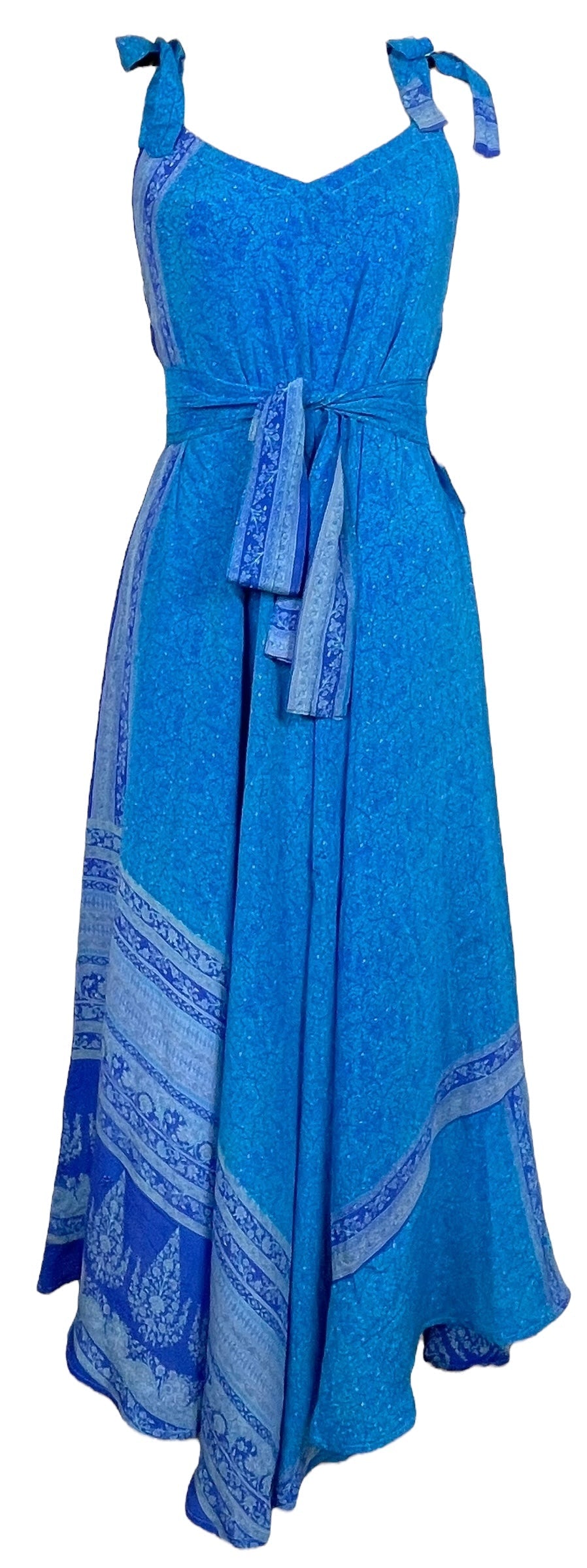 PRC7672 Avatar Pure Silk Maxi Dress with Belt