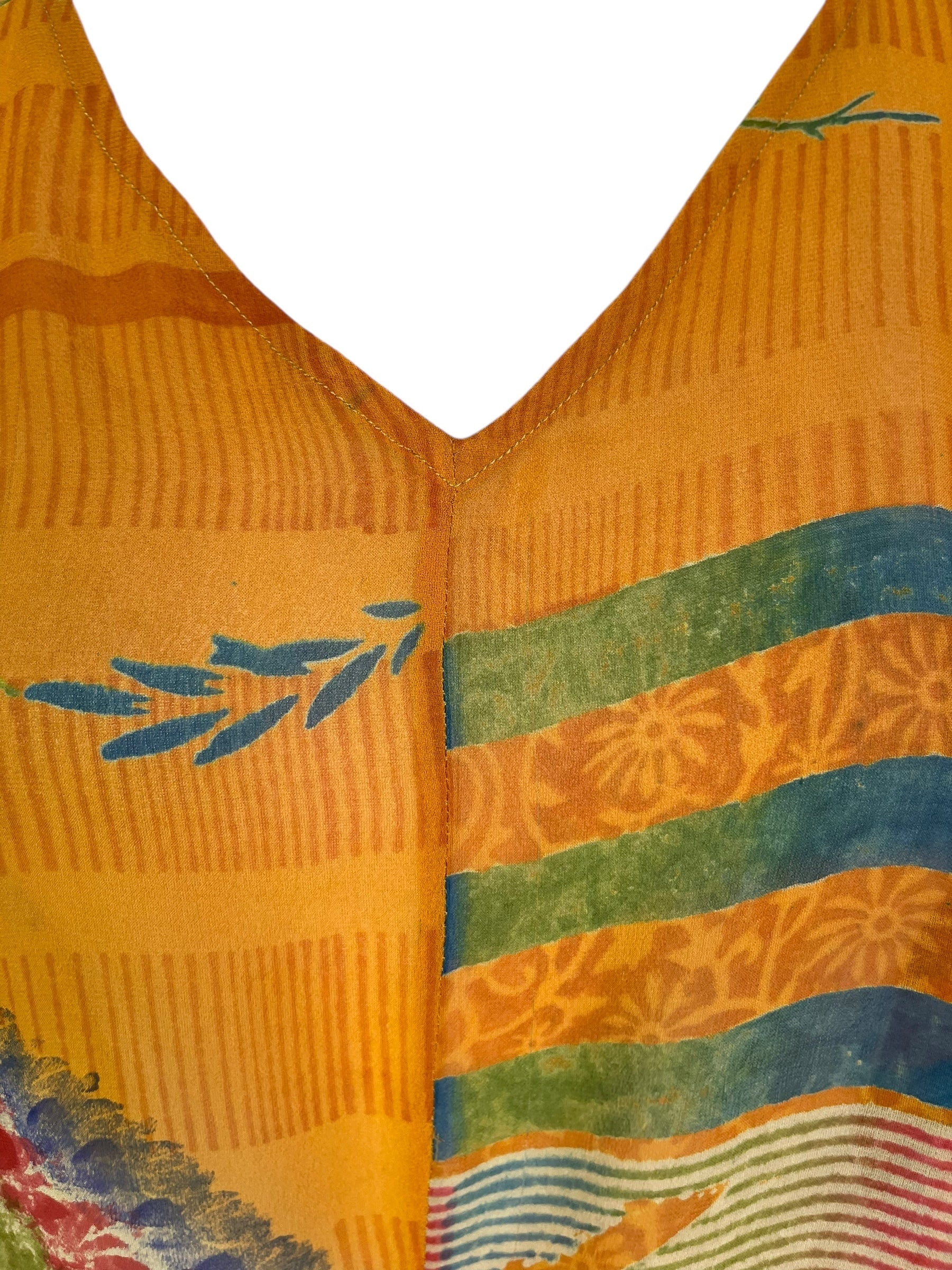 PRG7045 Sheer Avatar Pure Silk Waterfall Top