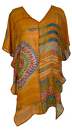 PRG7045 Sheer Avatar Pure Silk Waterfall Top