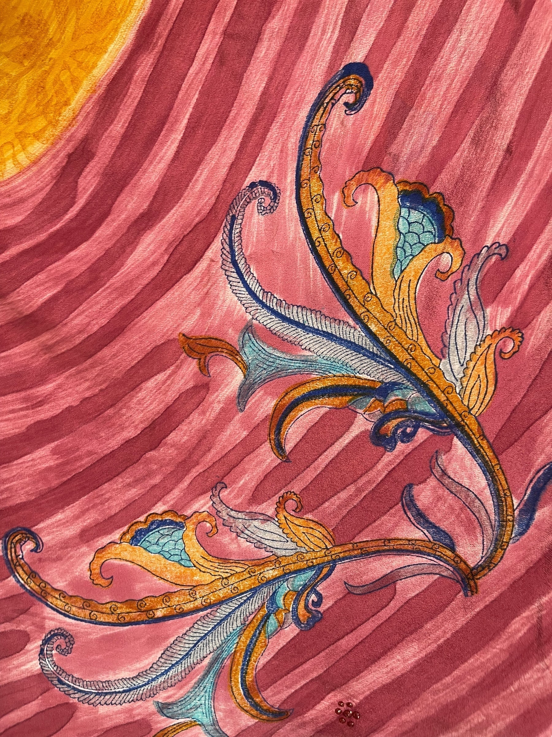 PRC7320 Avatar Pure Silk Capelet Poncho