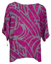 Load image into Gallery viewer, PRC7031 Avatar Pure Silk Side Slit Top
