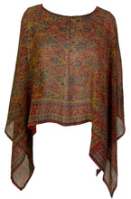 Load image into Gallery viewer, PRG7189 Sheer Avatar Pure Silk Capelet Poncho
