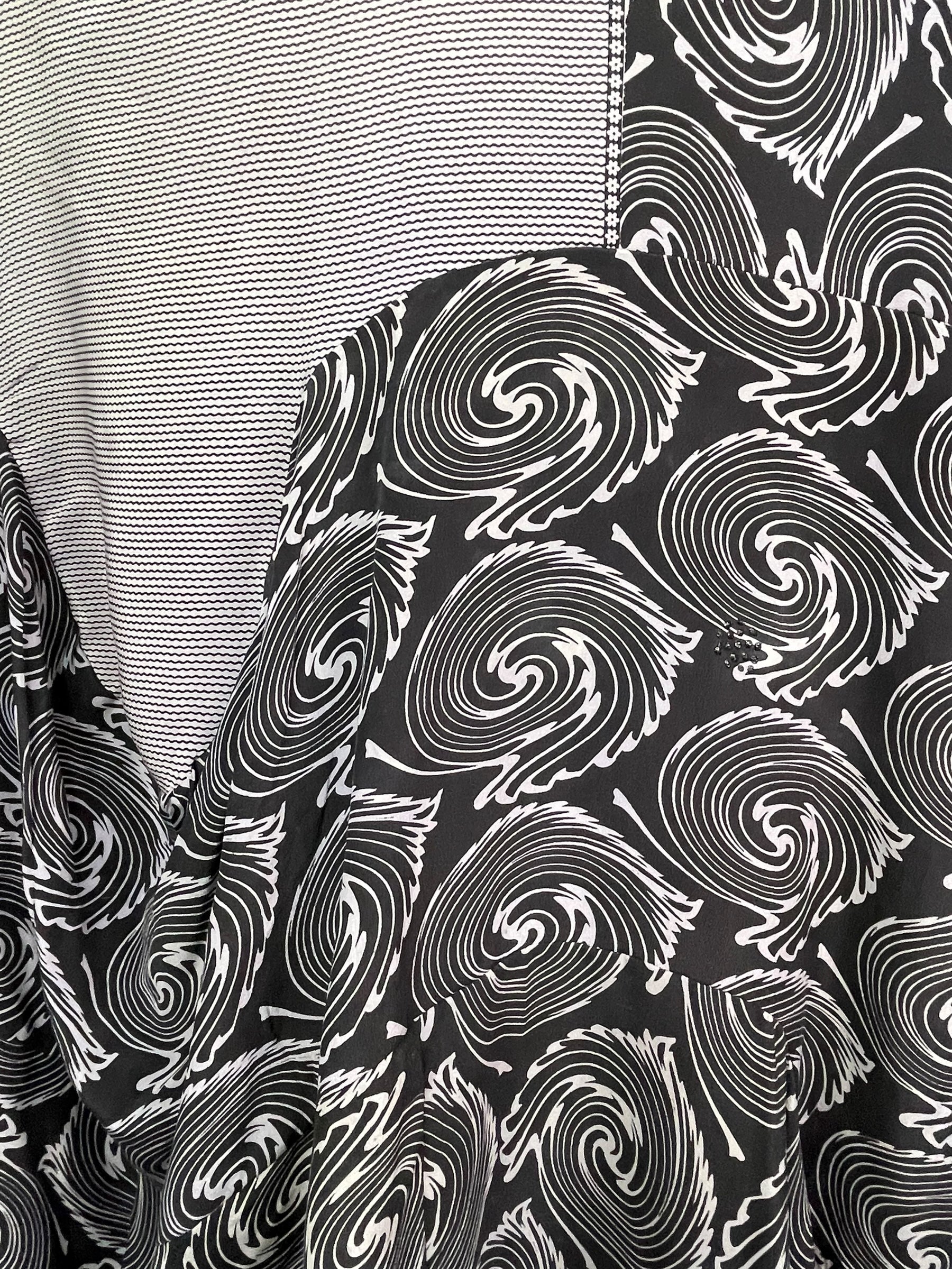 PRC7816 Avatar Pure Silk Sculptural Long Tunic Dress