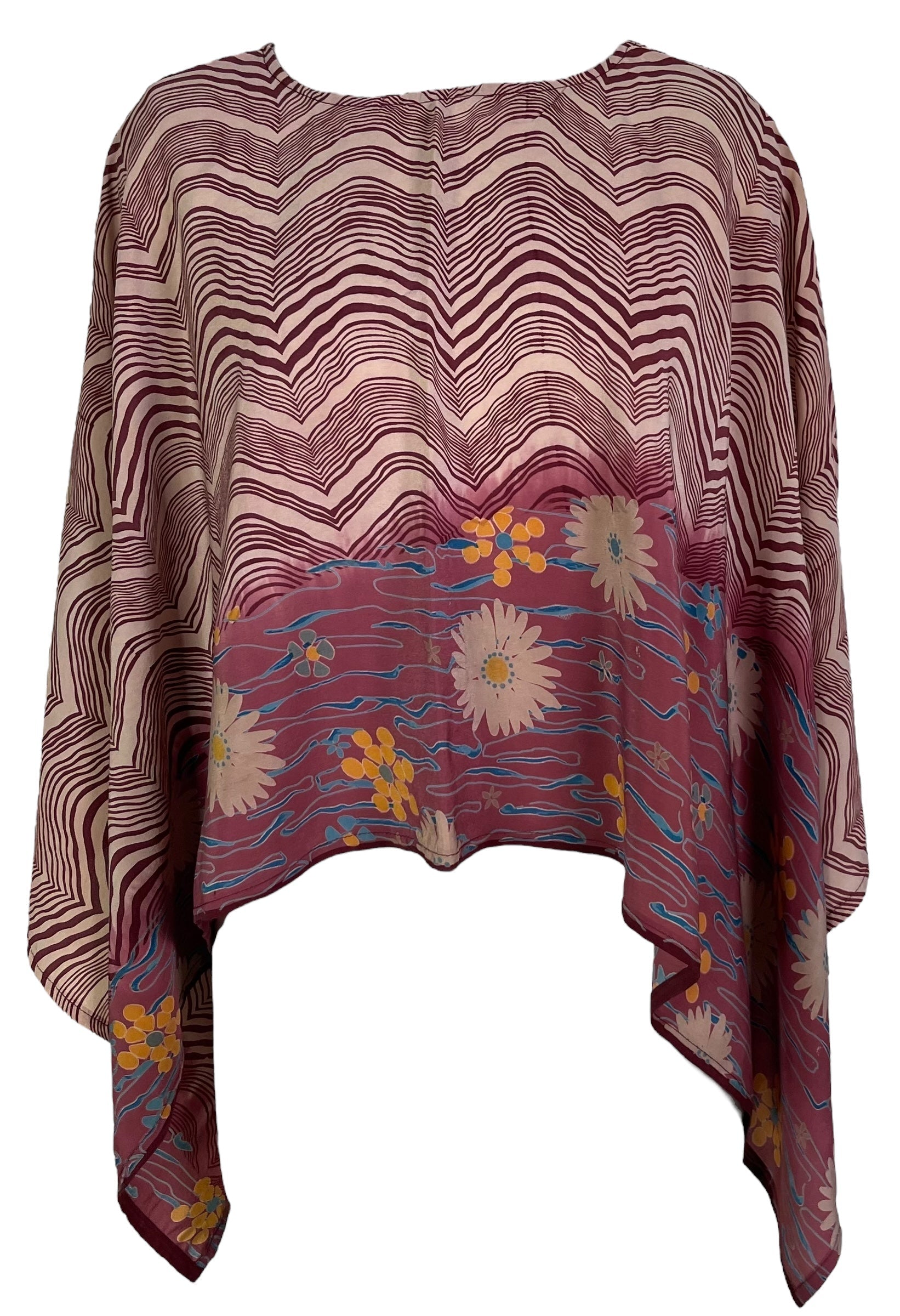 PRC6701 Avatar Pure Silk Capelet Poncho