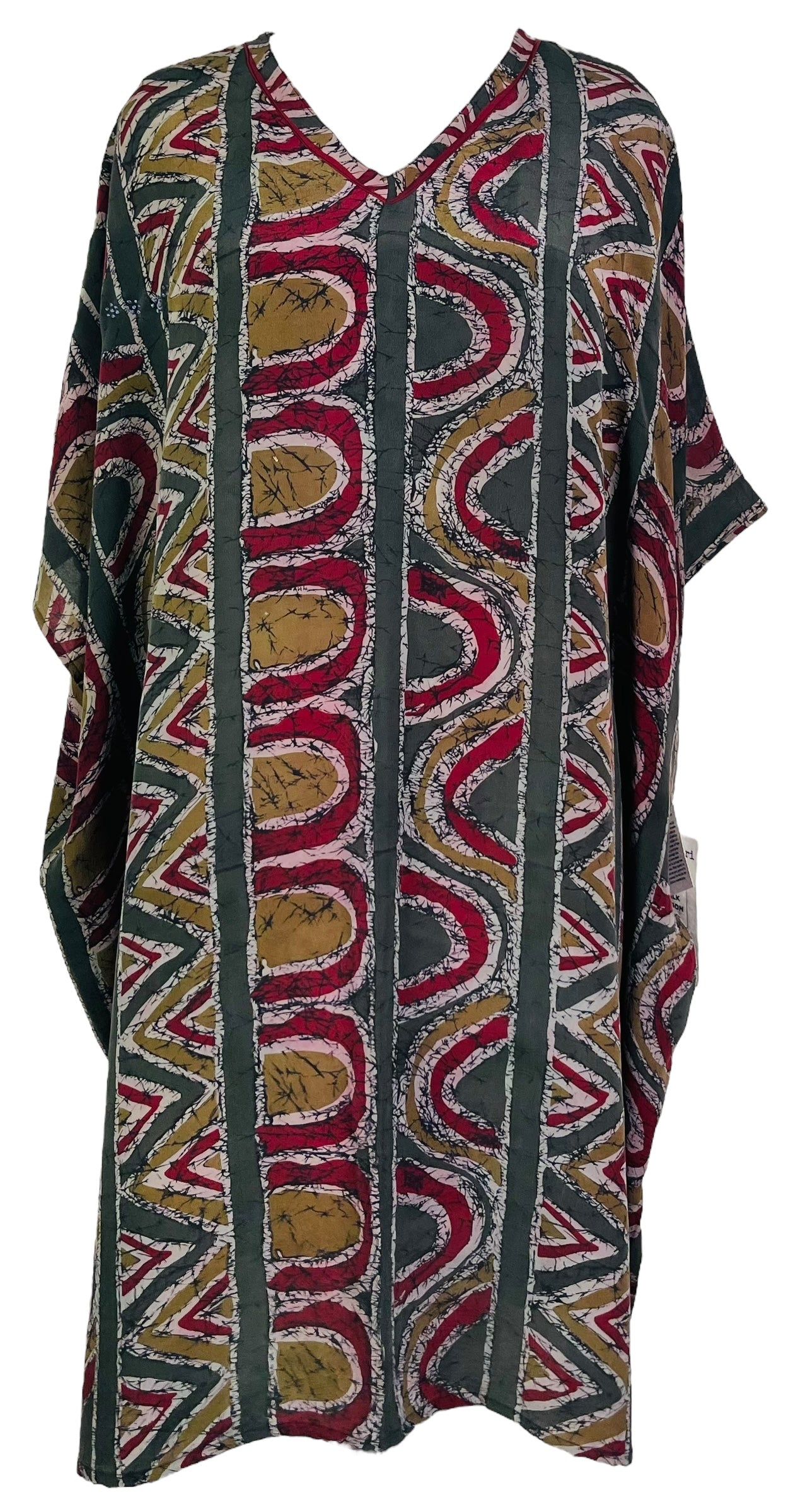 PRC7469 Avatar Pure Silk Midi Length Kaftan