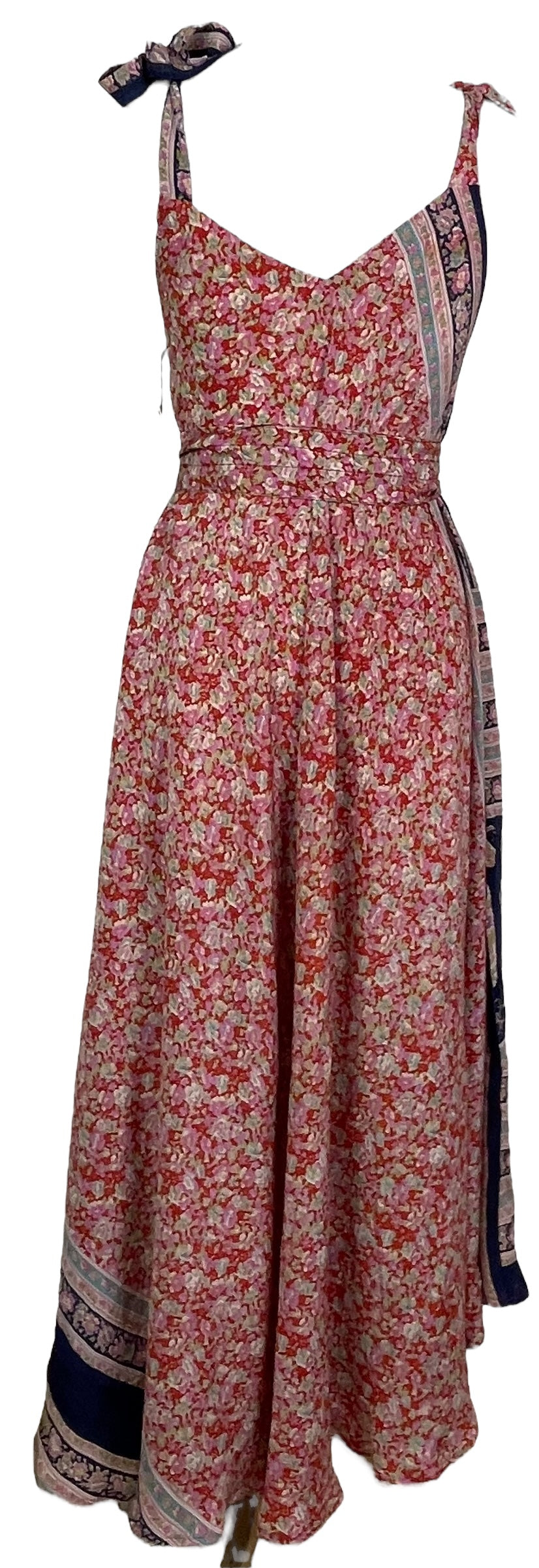 PRC7677 Avatar Pure Silk Maxi Dress with Belt