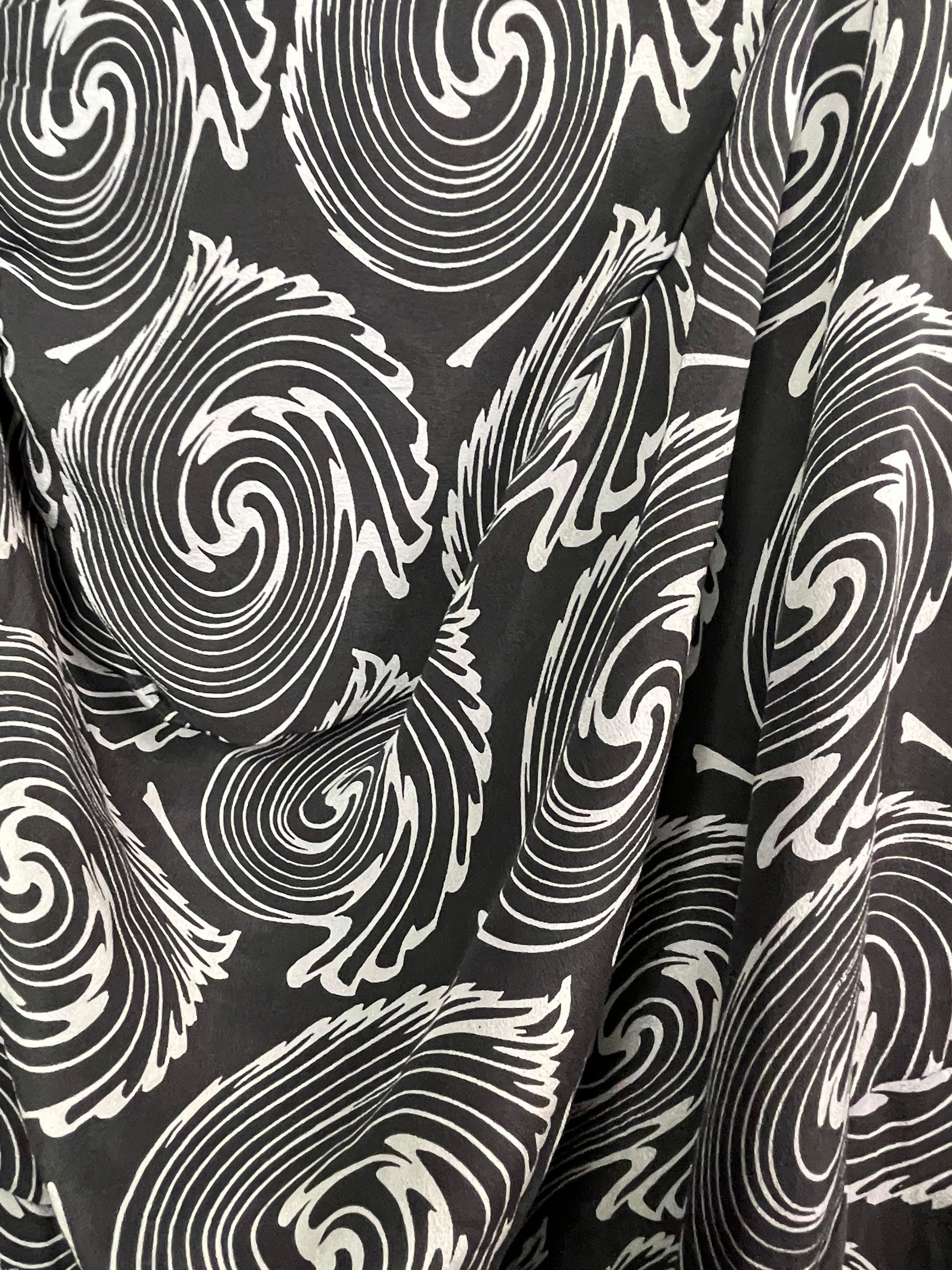 PRC7816 Avatar Pure Silk Sculptural Long Tunic Dress