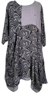 PRC7816 Avatar Pure Silk Sculptural Long Tunic Dress