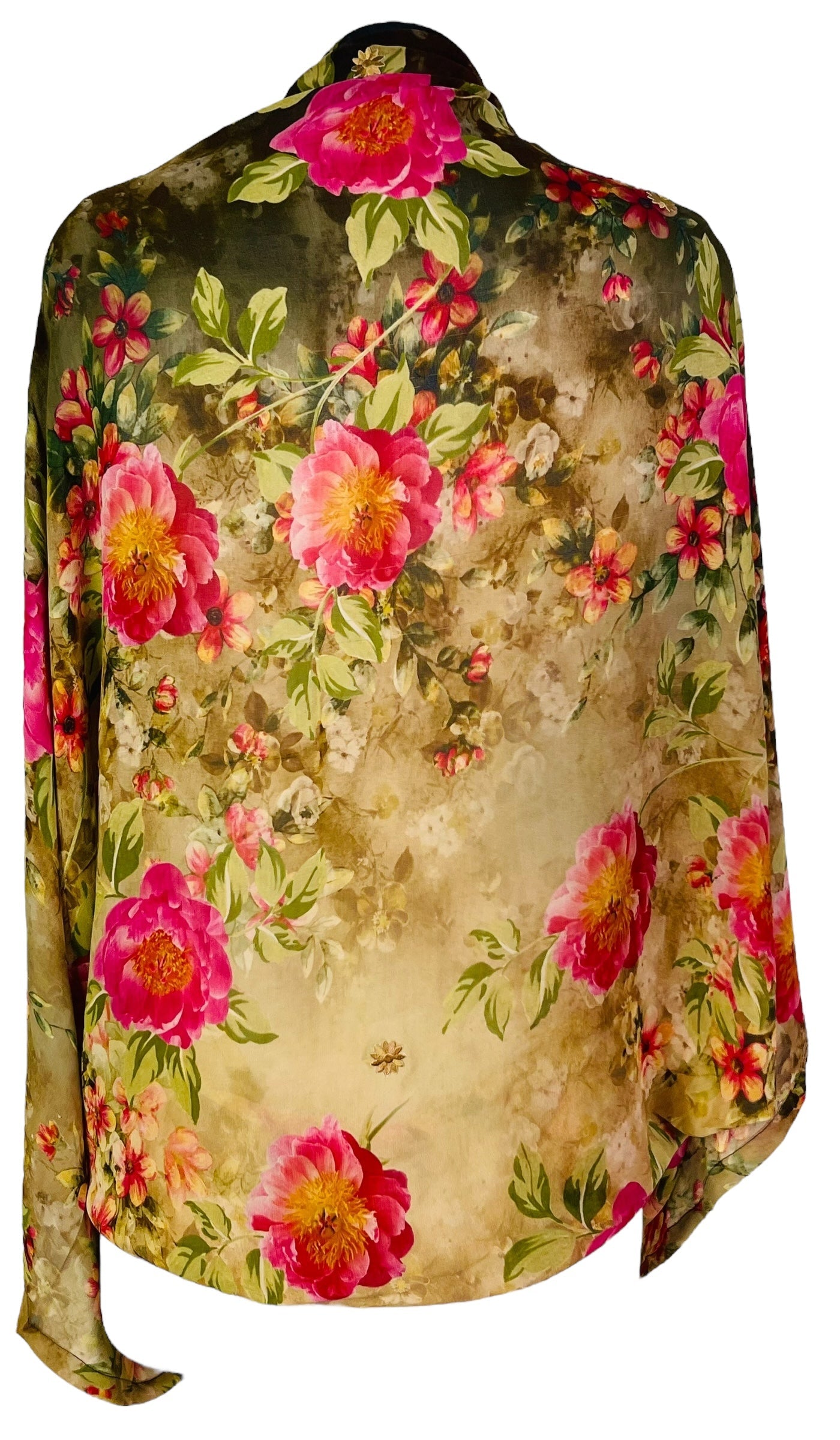 SOLD  PRG7356 Sheer Avatar Pure Silk Shrug