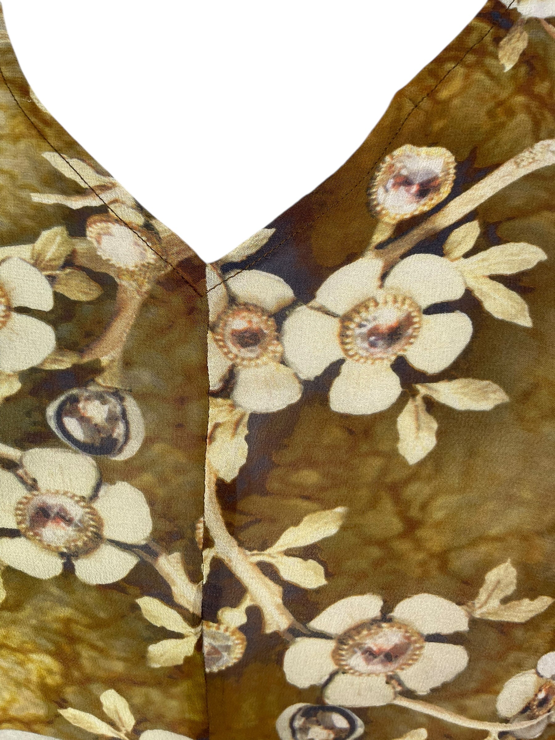 PRG7060 Sheer Avatar Pure Silk Waterfall Top