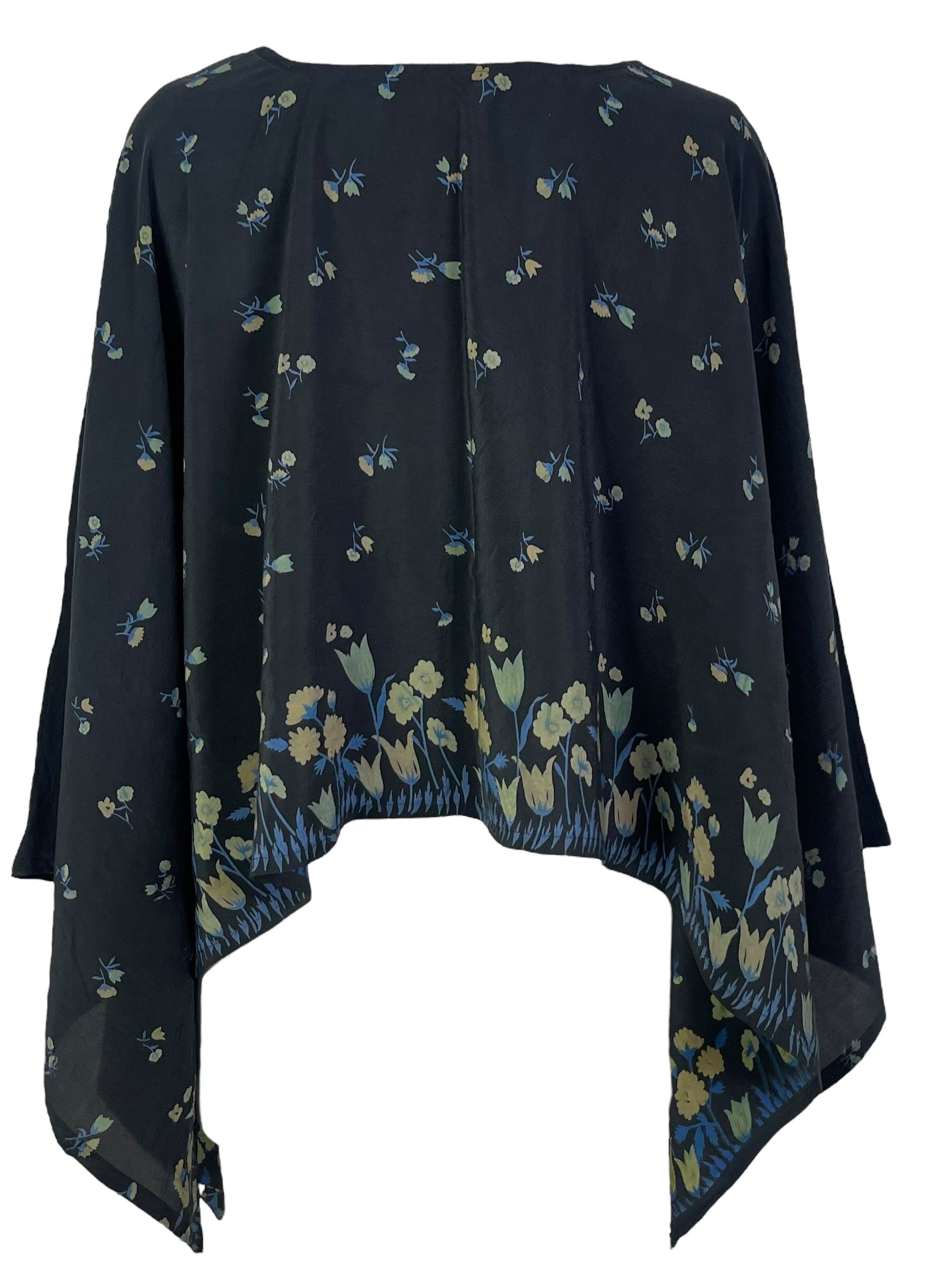 PRC6922 Avatar Pure Silk Capelet Poncho