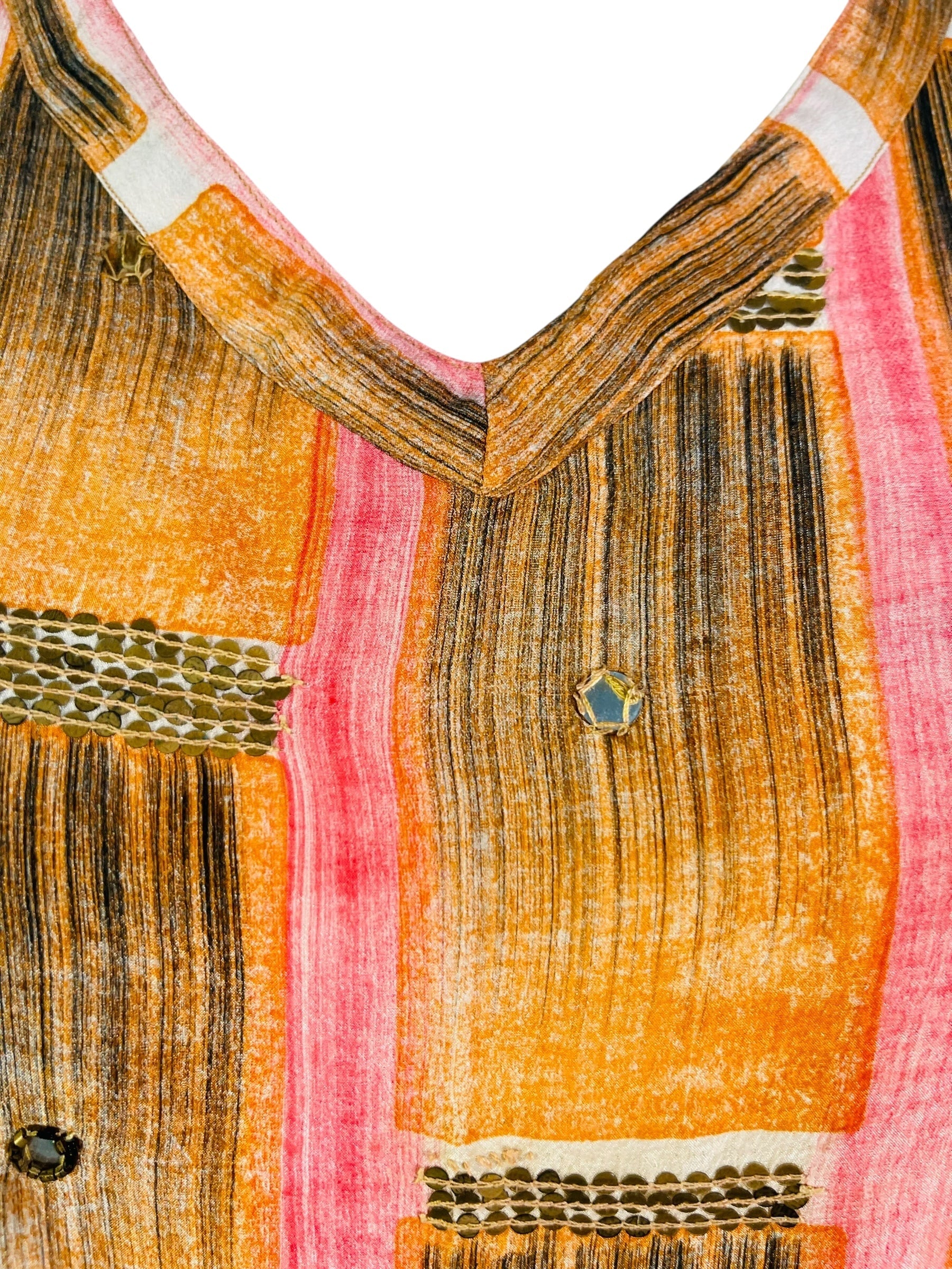 PRC6764 Avatar Pure Silk Midi Length Kaftan