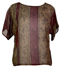 Load image into Gallery viewer, PRG7480 Sheer Avatar Pure Silk Boxy Top
