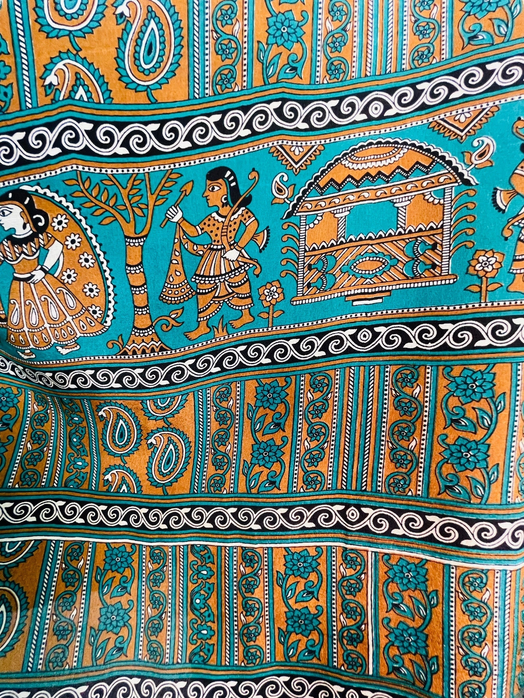 PRC7612 Avatar Pure Silk Long Tunic with Side Ties