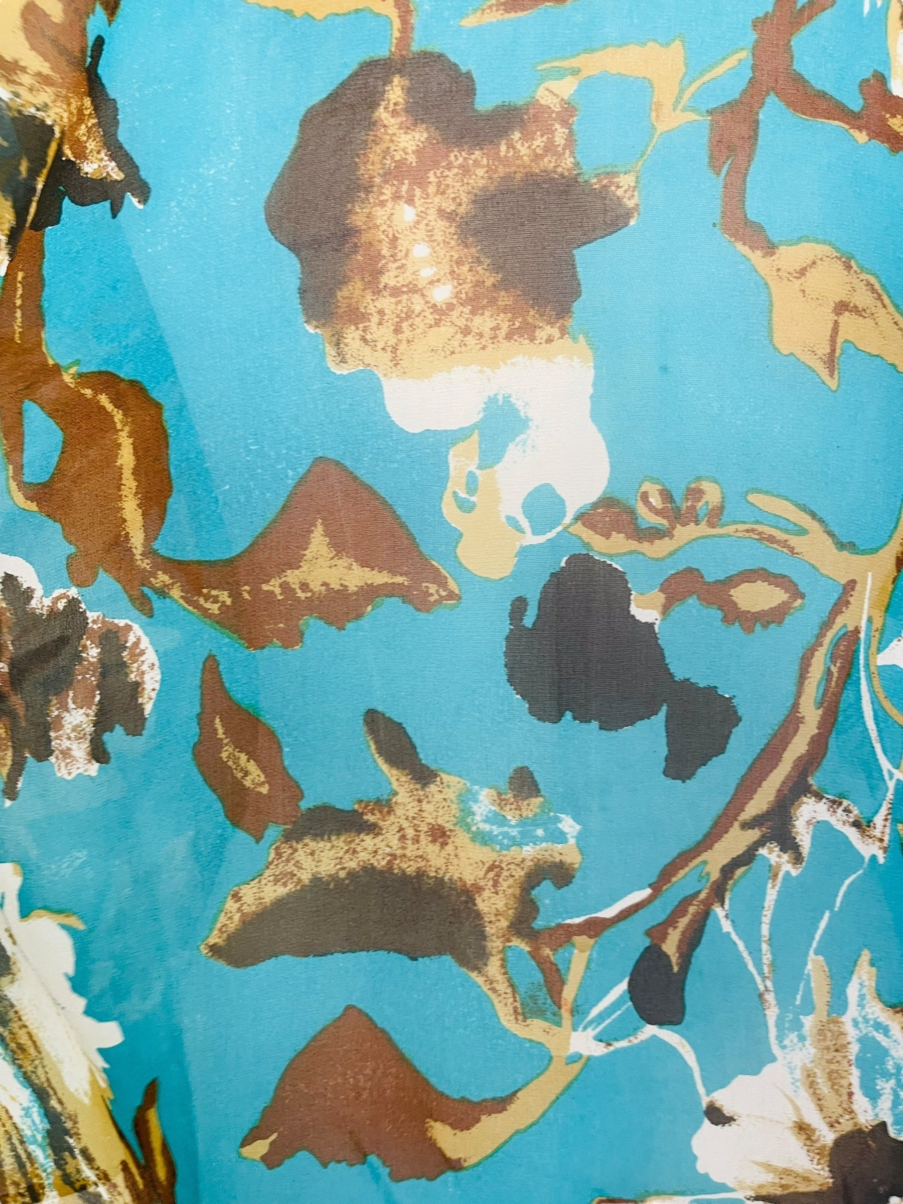 PRG7536 Sheer Avatar Pure Silk Side Slit Top