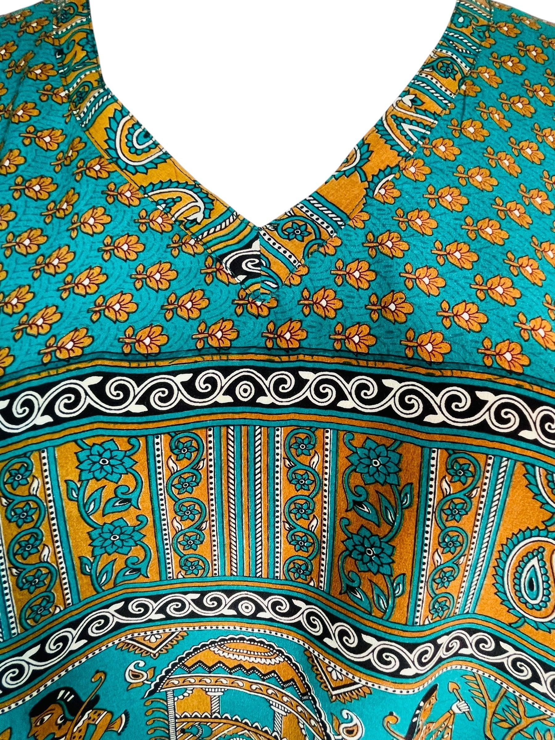 PRC7612 Avatar Pure Silk Long Tunic with Side Ties