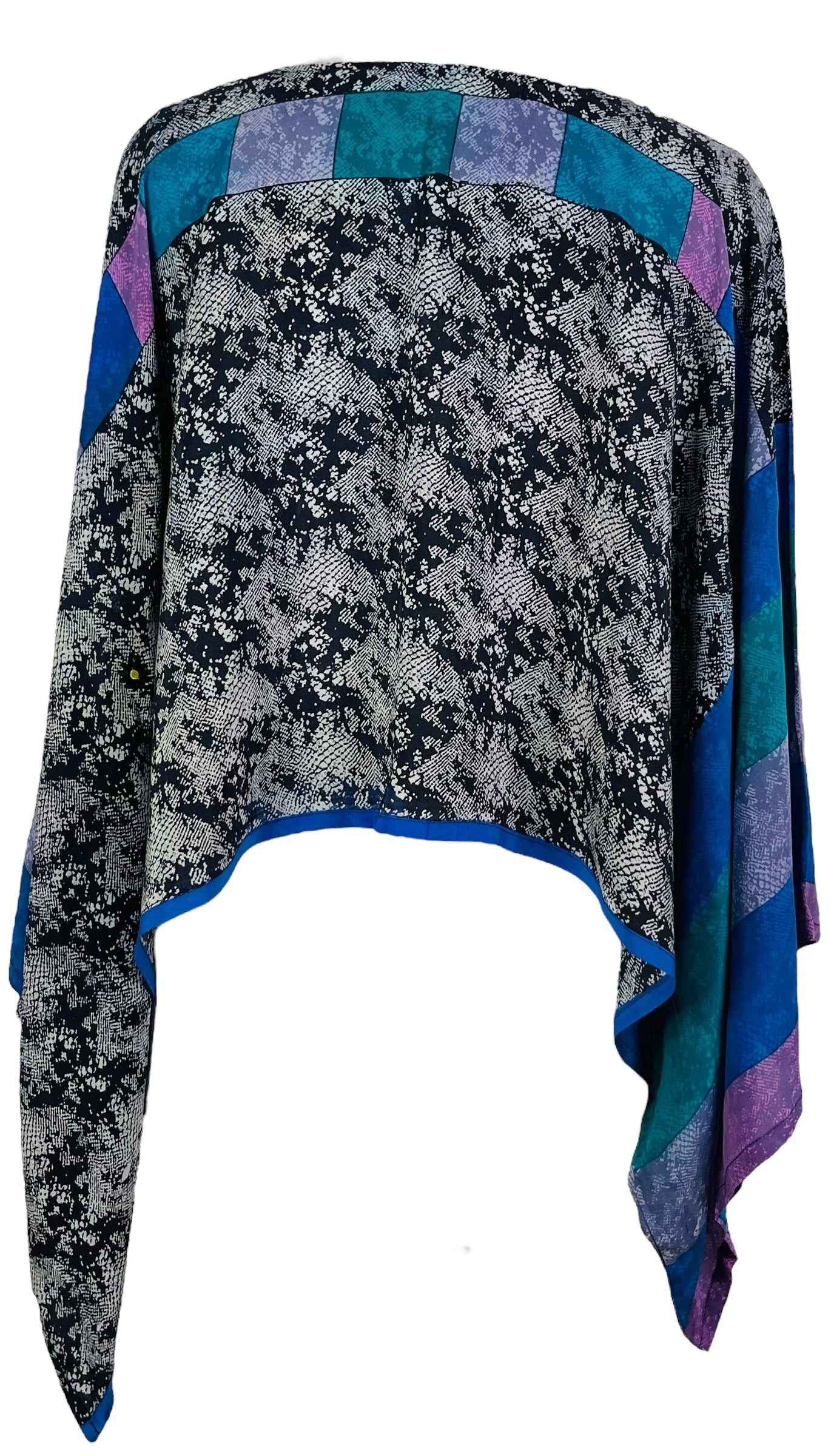 PRC7295 Avatar Pure Silk Kimono-Sleeved Top