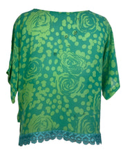 Load image into Gallery viewer, PRG5400 Sheer Avatar Pure Silk Side Slit Top
