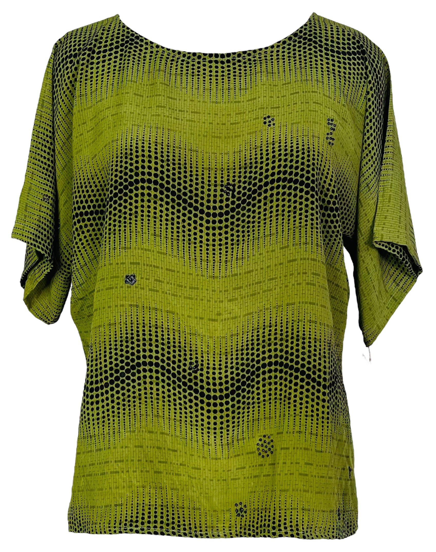 SOLD  PRC6863 Avatar Pure Silk Side Slit Top