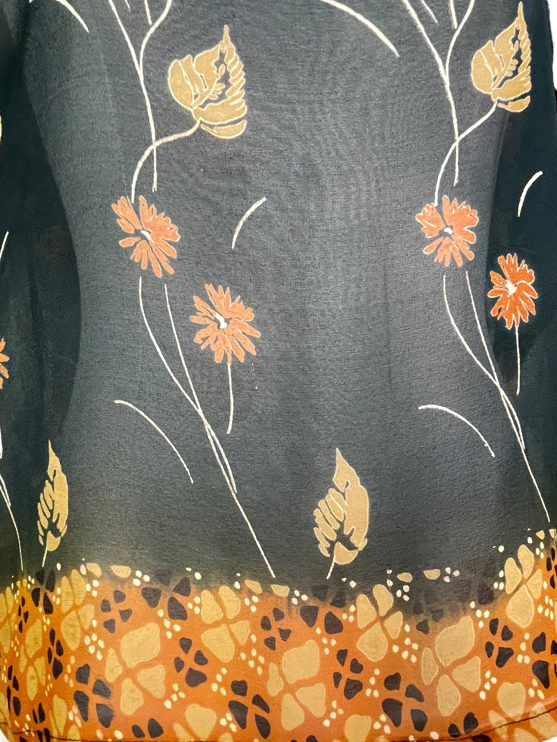 SOLD  PRG5712 Sheer Avatar Pure Silk Boxy Top