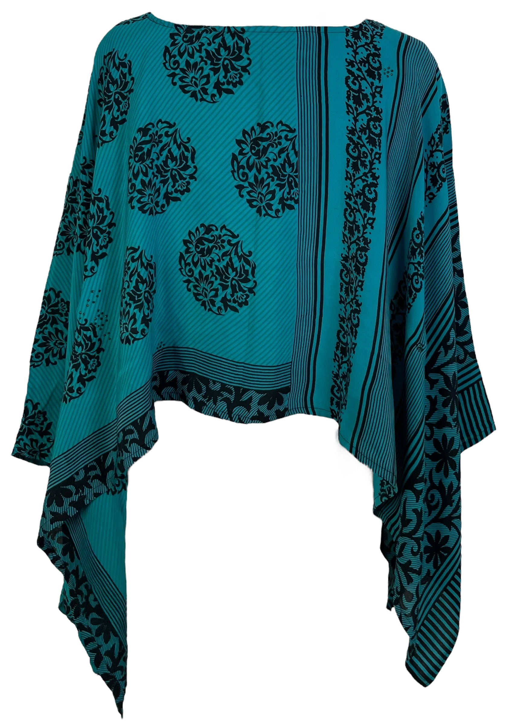 SOLD  PRC7152 Avatar Pure Silk Capelet Poncho