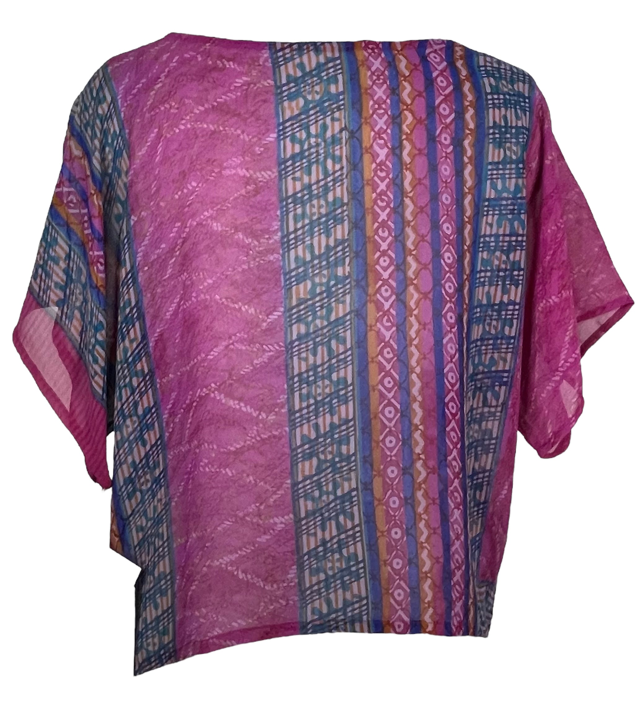 SOLD  PRG7475 Sheer Avatar Pure Silk Boxy Top