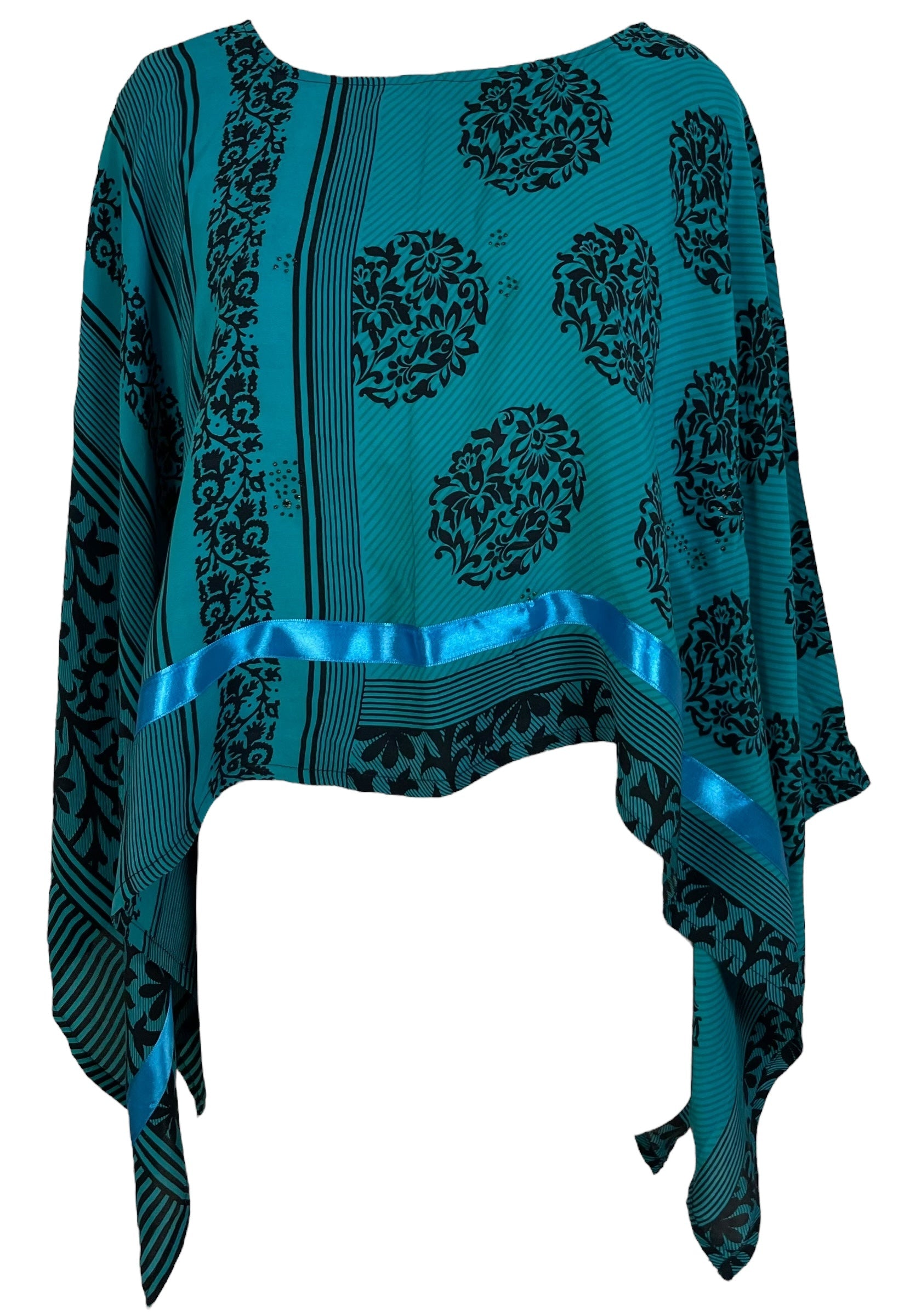SOLD  PRC7152 Avatar Pure Silk Capelet Poncho