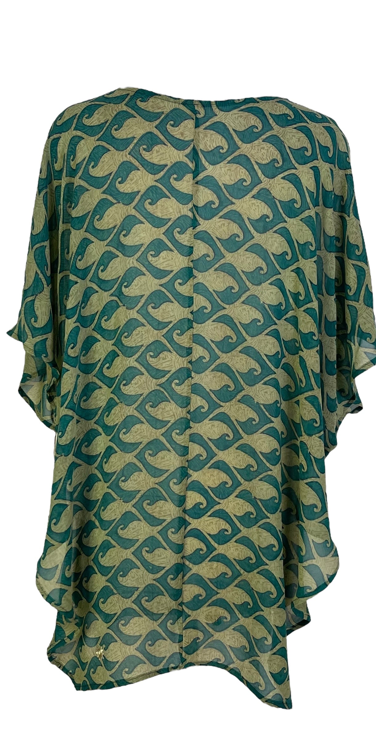 PRG7260 Sheer Avatar Pure Silk Waterfall Top