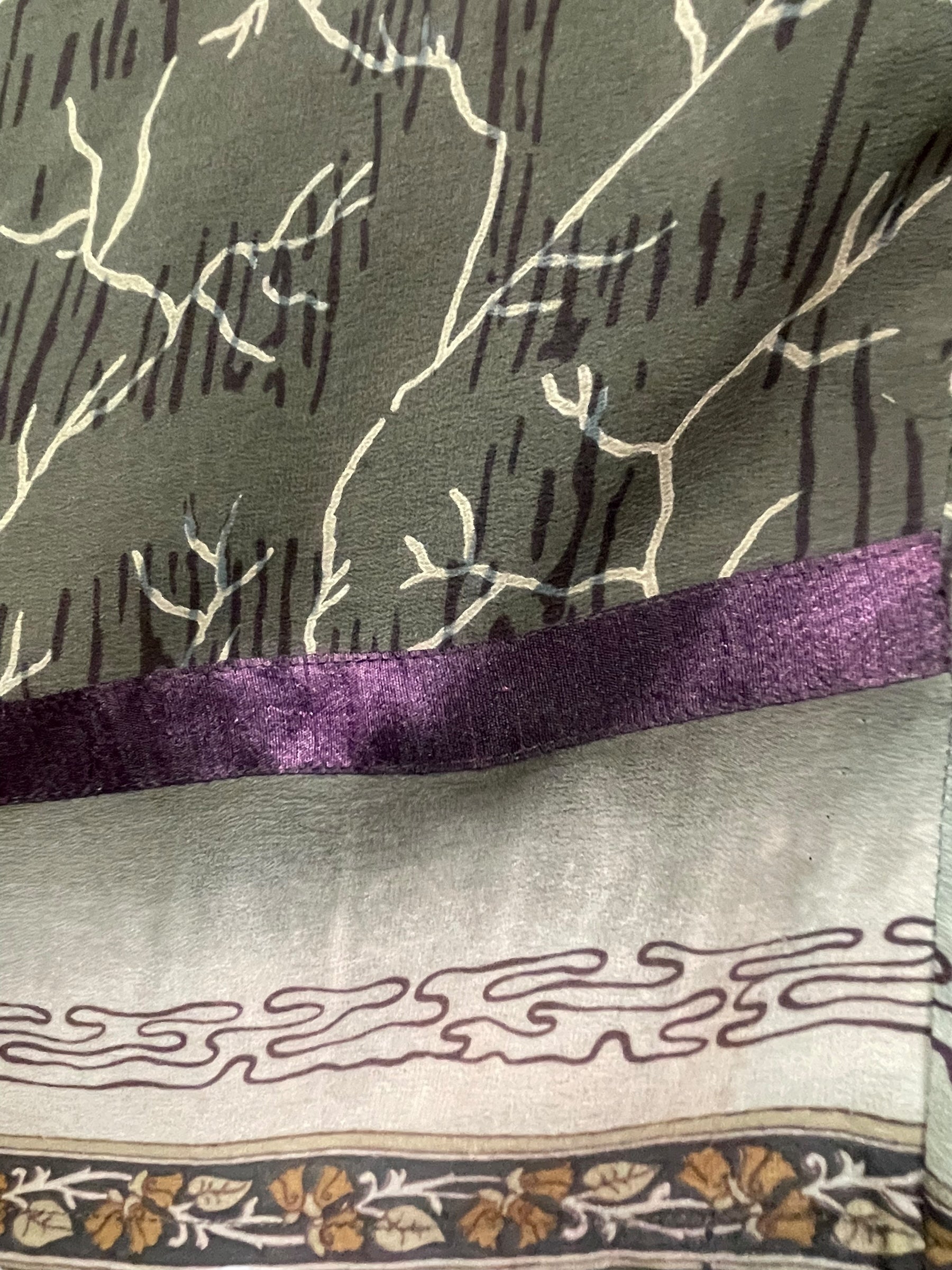 SOLD  PRC7815 Avatar Pure Silk Sculptural Long Tunic Dress